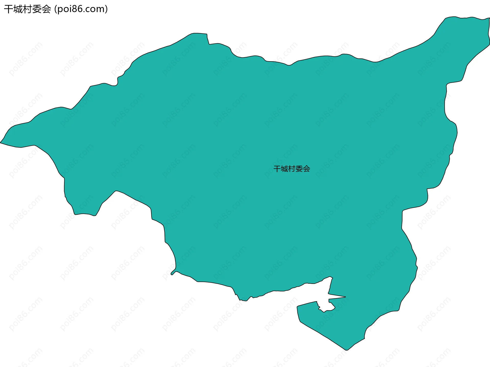 干城村委会边界地图