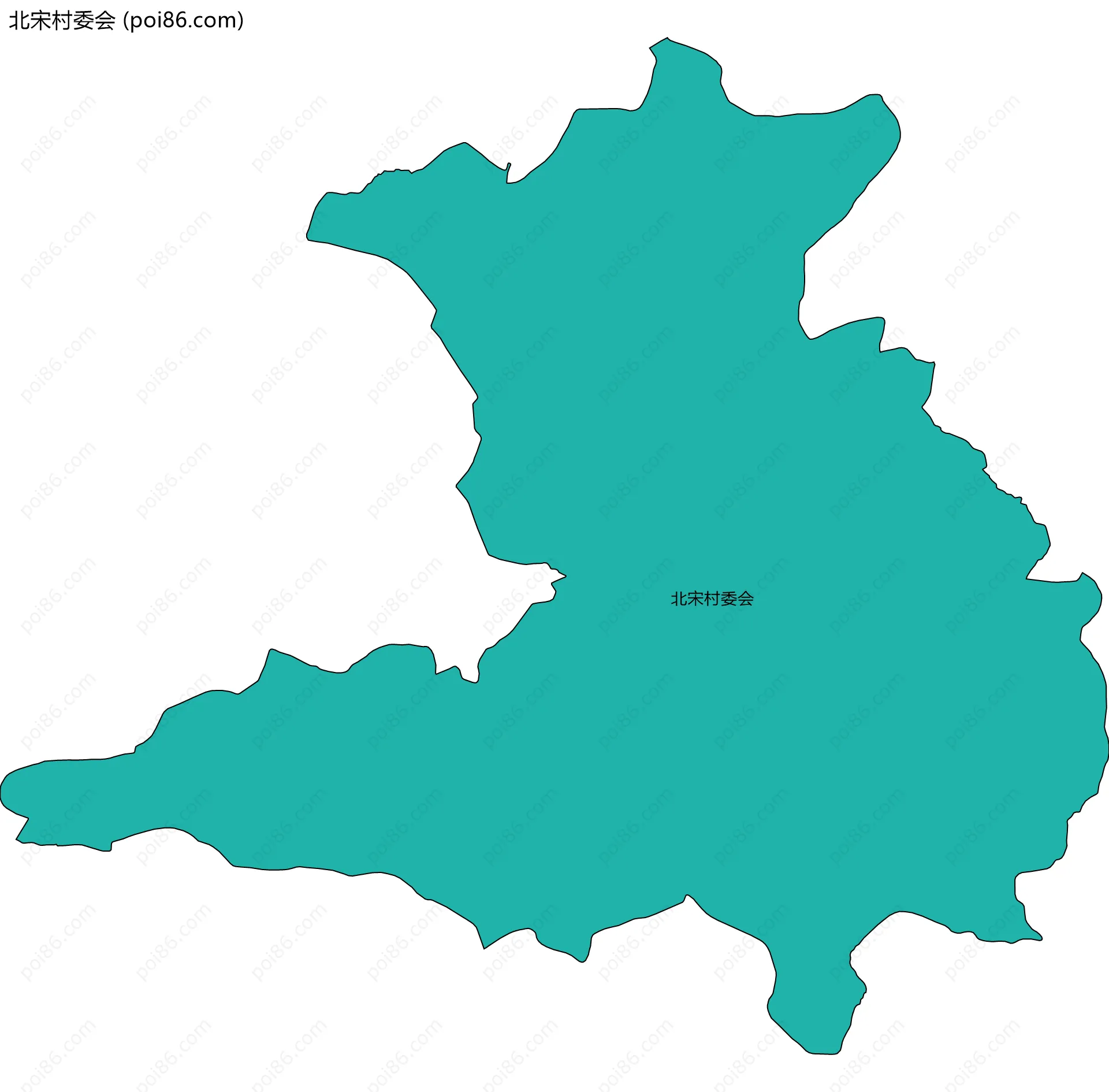 北宋村委会边界地图