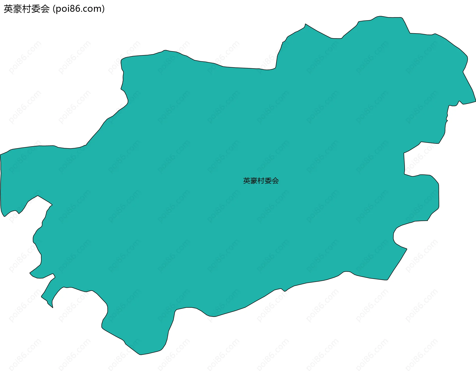 英豪村委会边界地图