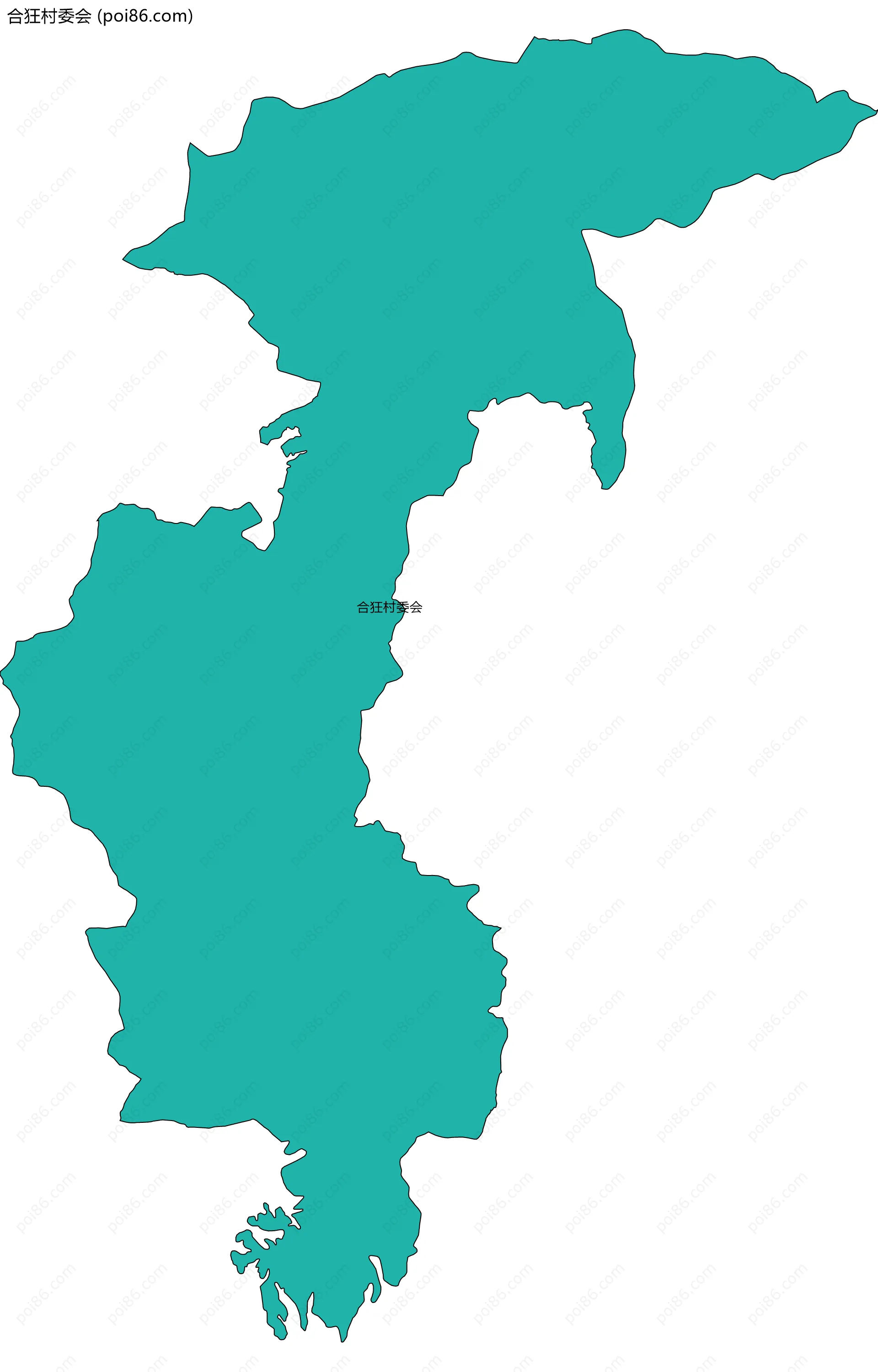 合狂村委会边界地图