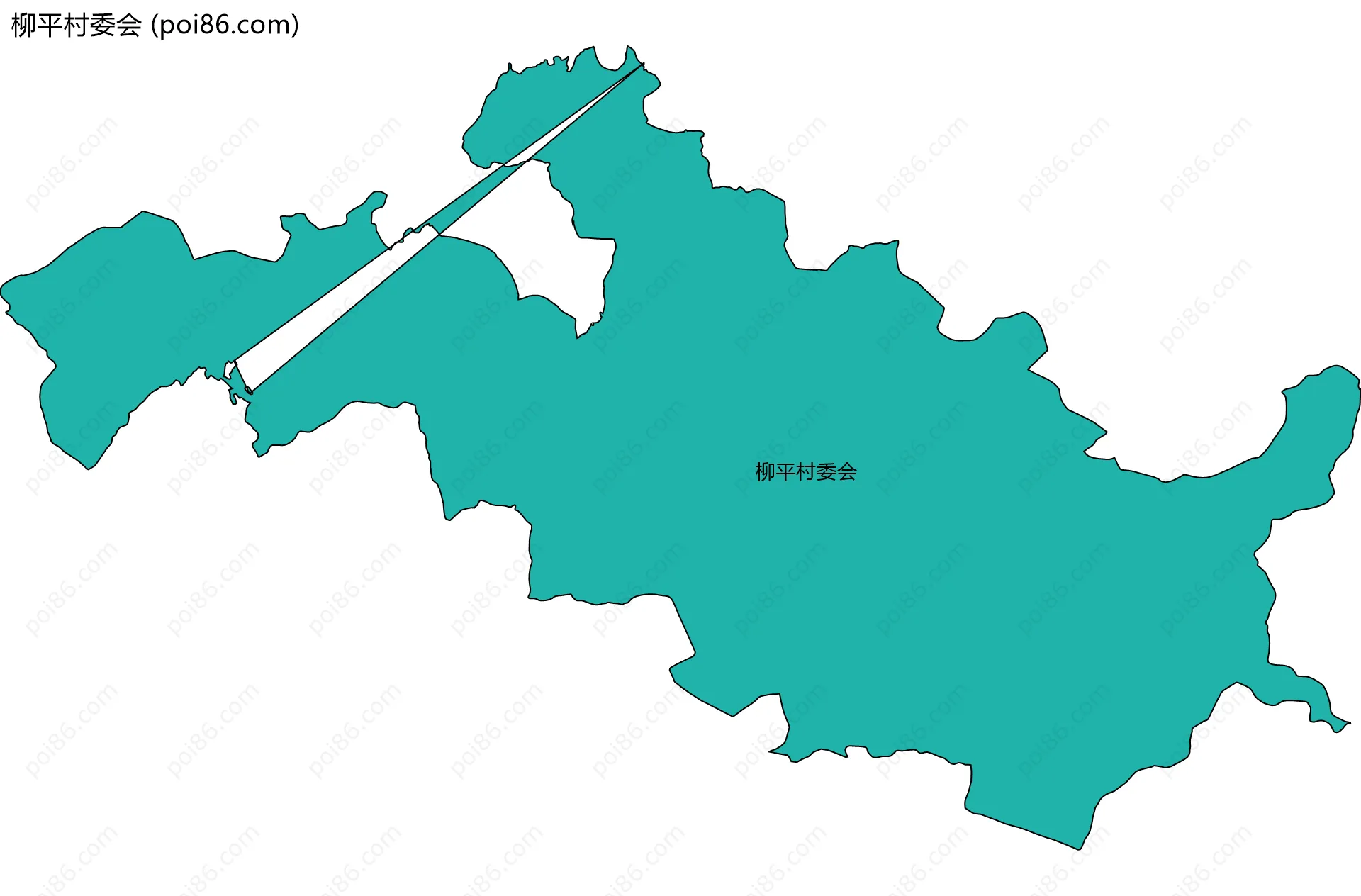 柳平村委会边界地图