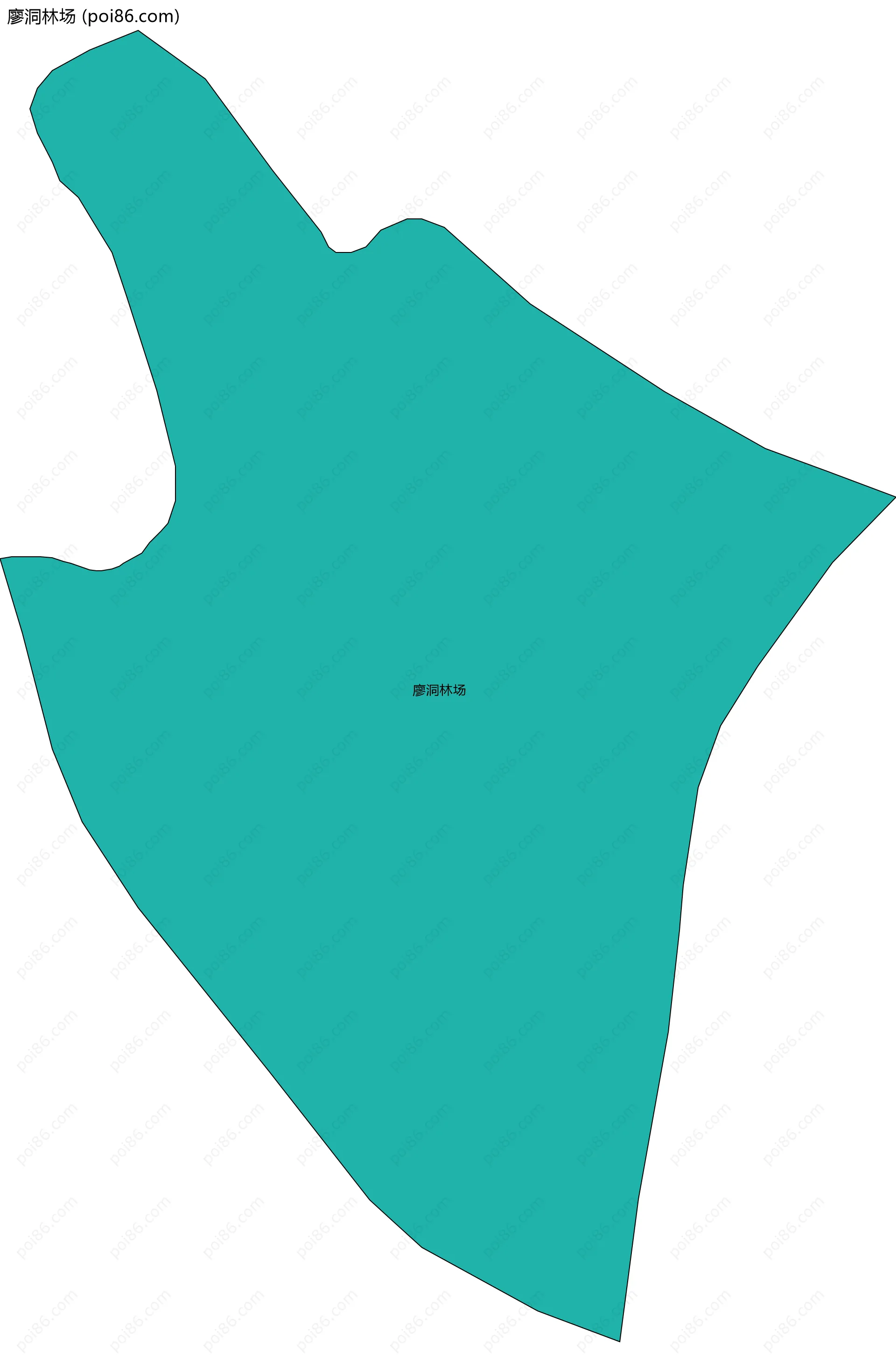 廖洞林场边界地图