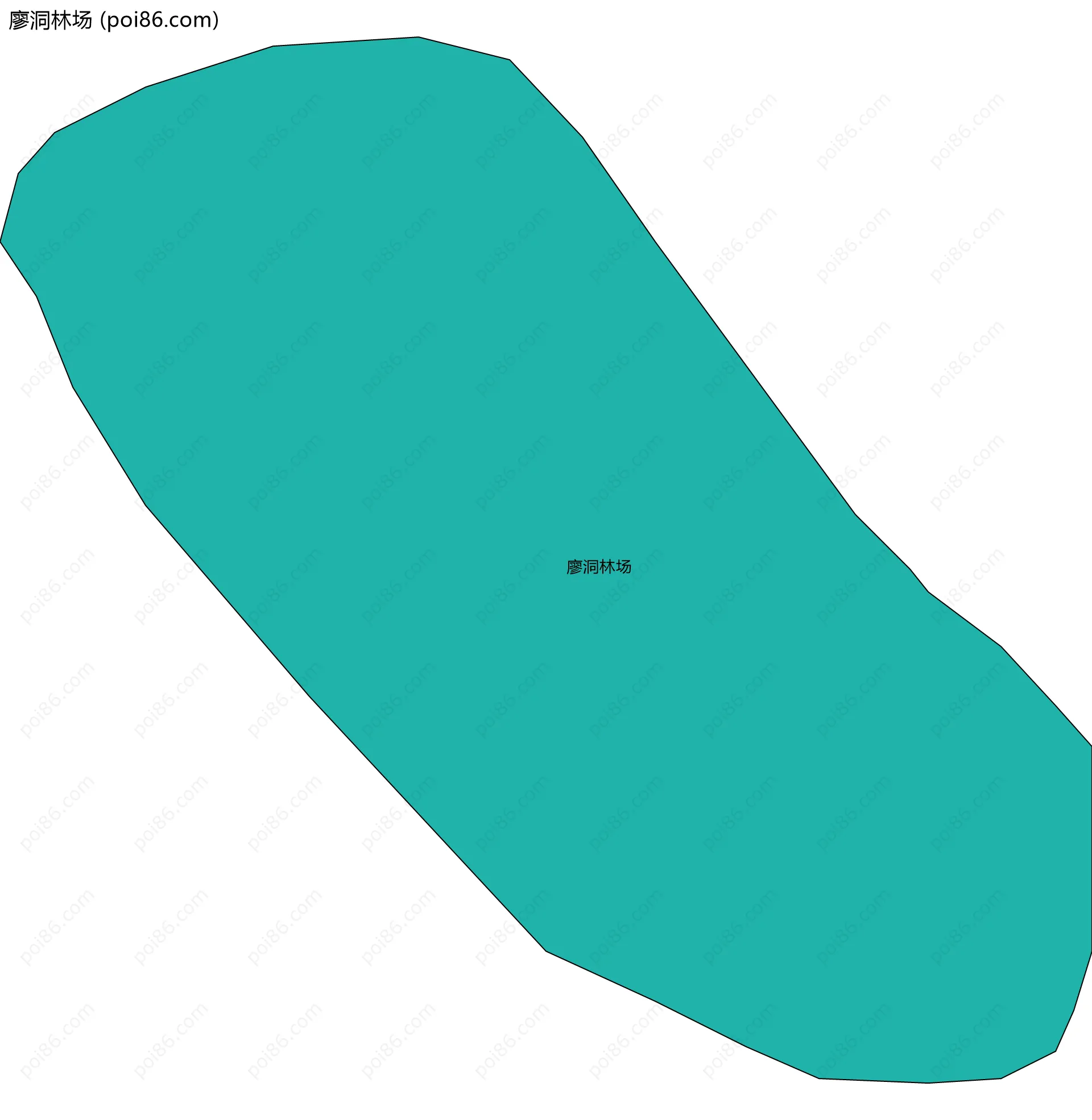 廖洞林场边界地图