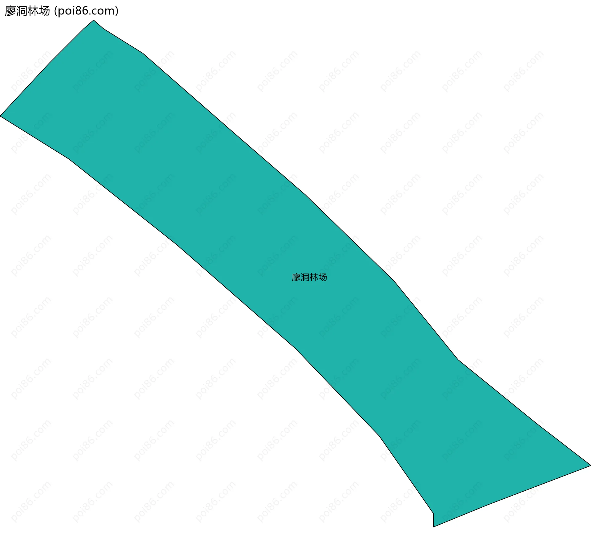 廖洞林场边界地图