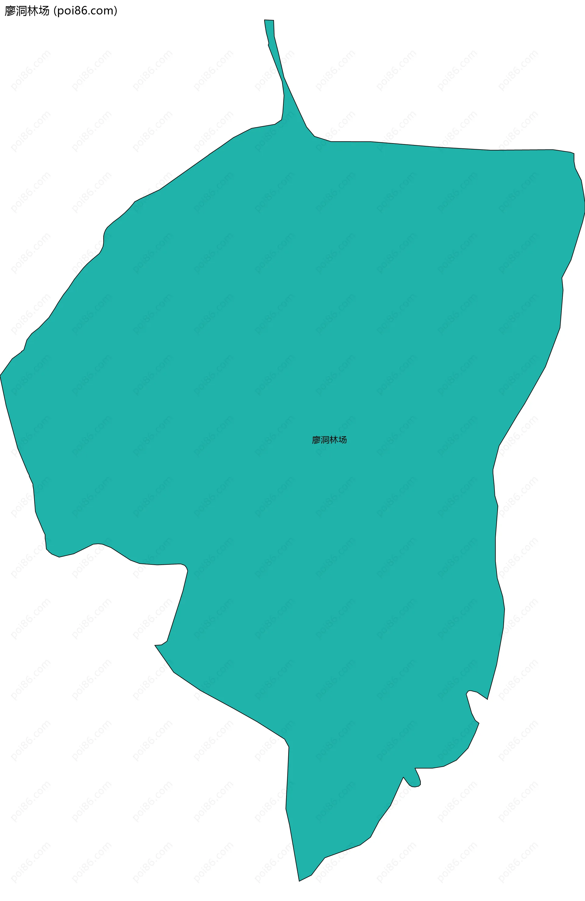 廖洞林场边界地图