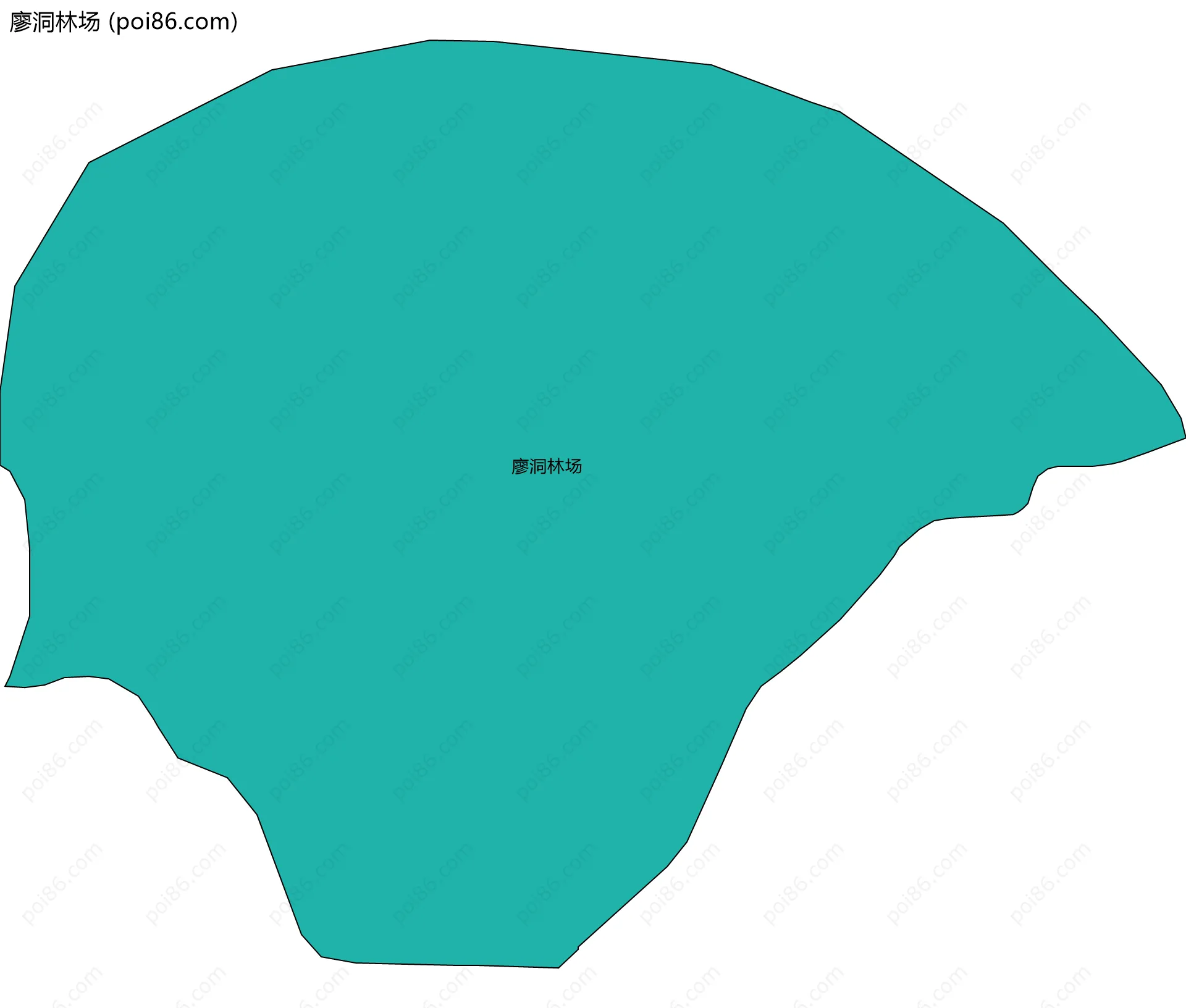 廖洞林场边界地图