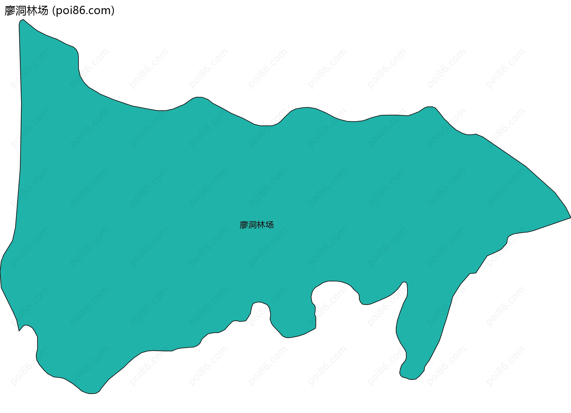 廖洞林场边界地图