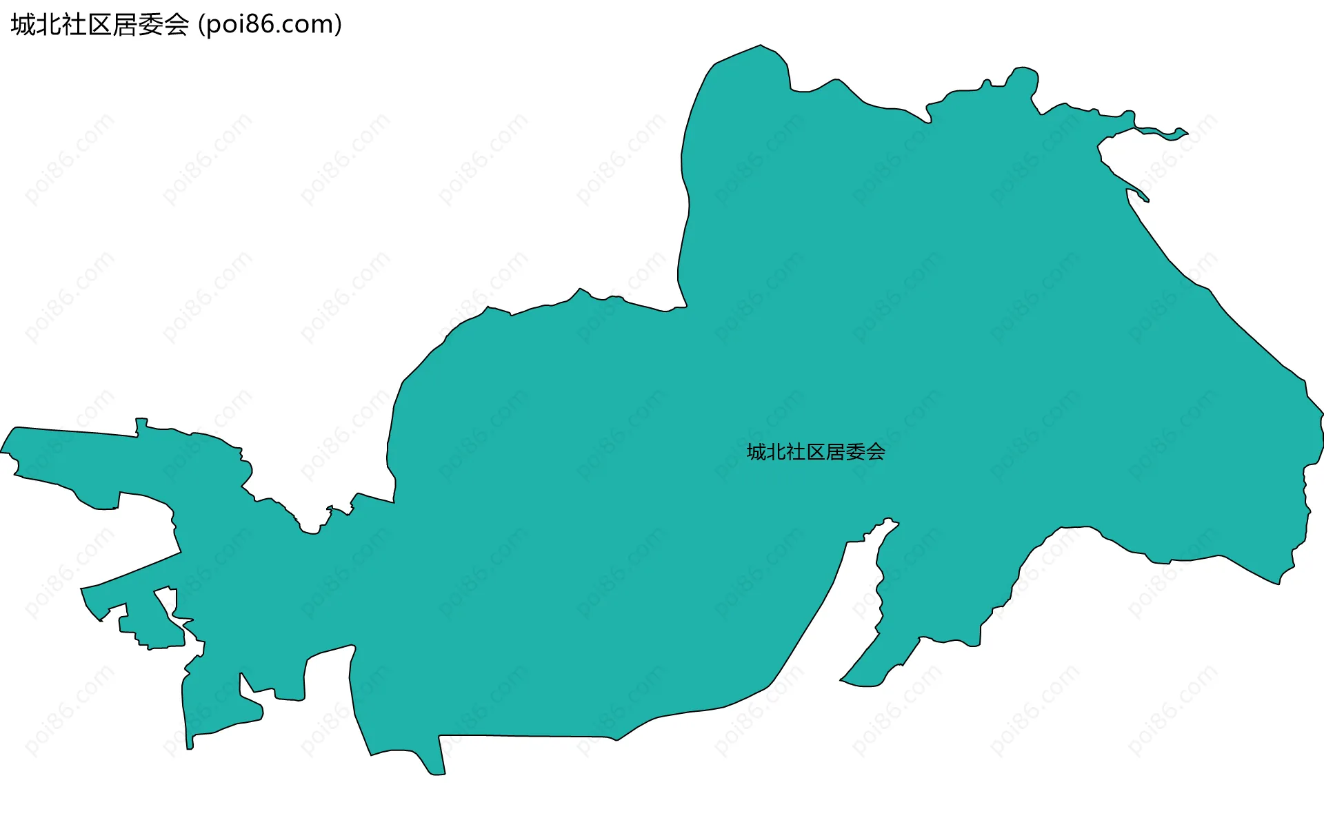 城北社区居委会边界地图