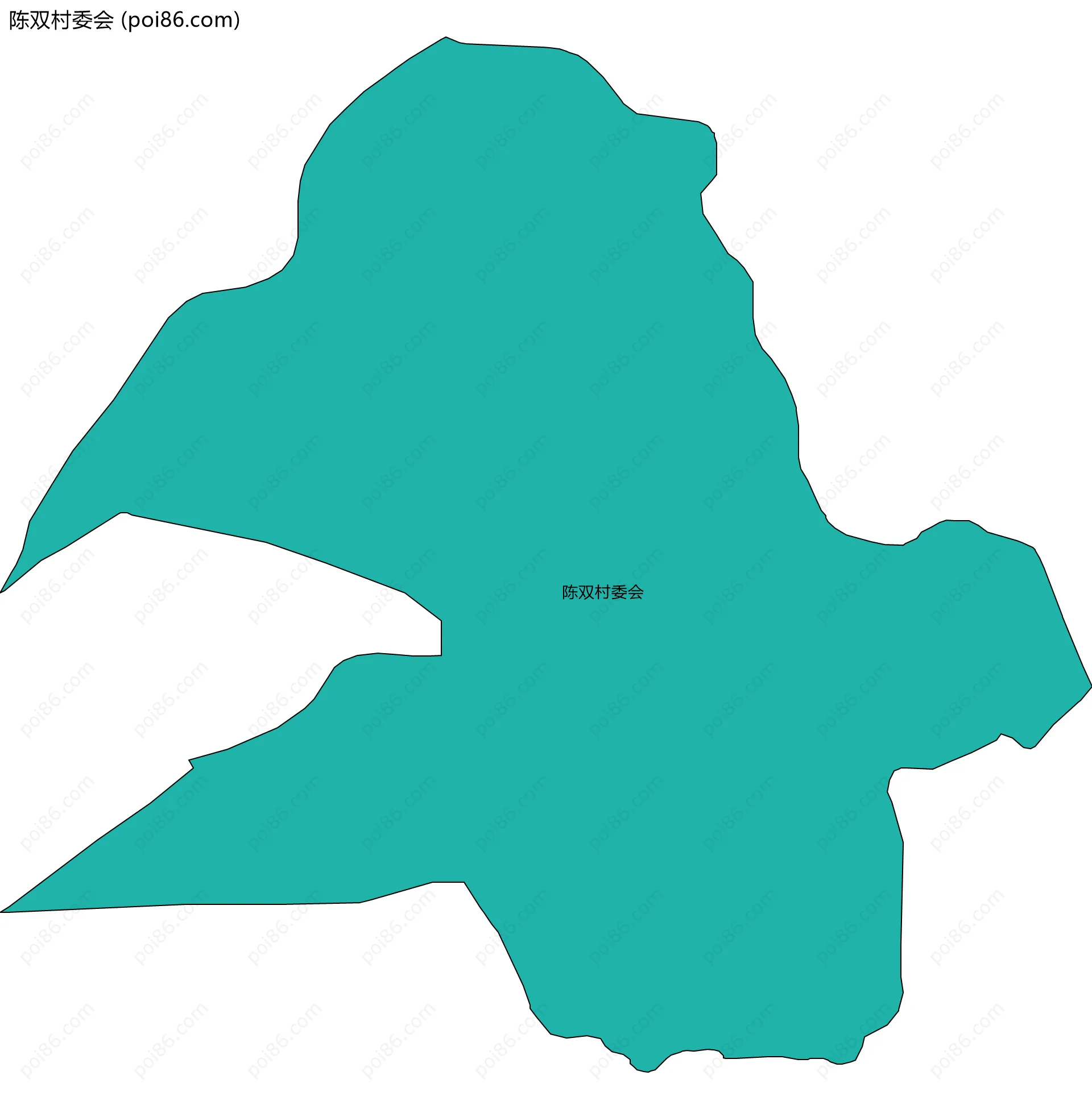 陈双村委会边界地图