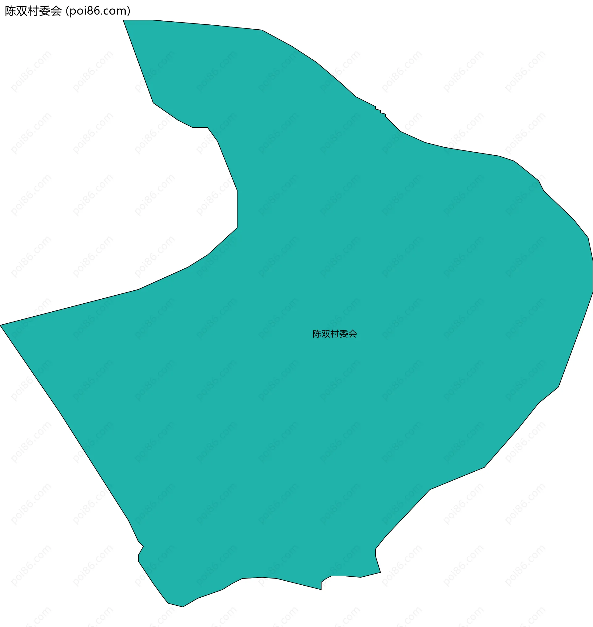 陈双村委会边界地图