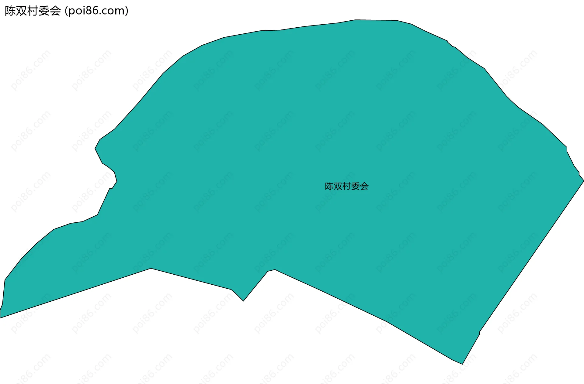 陈双村委会边界地图