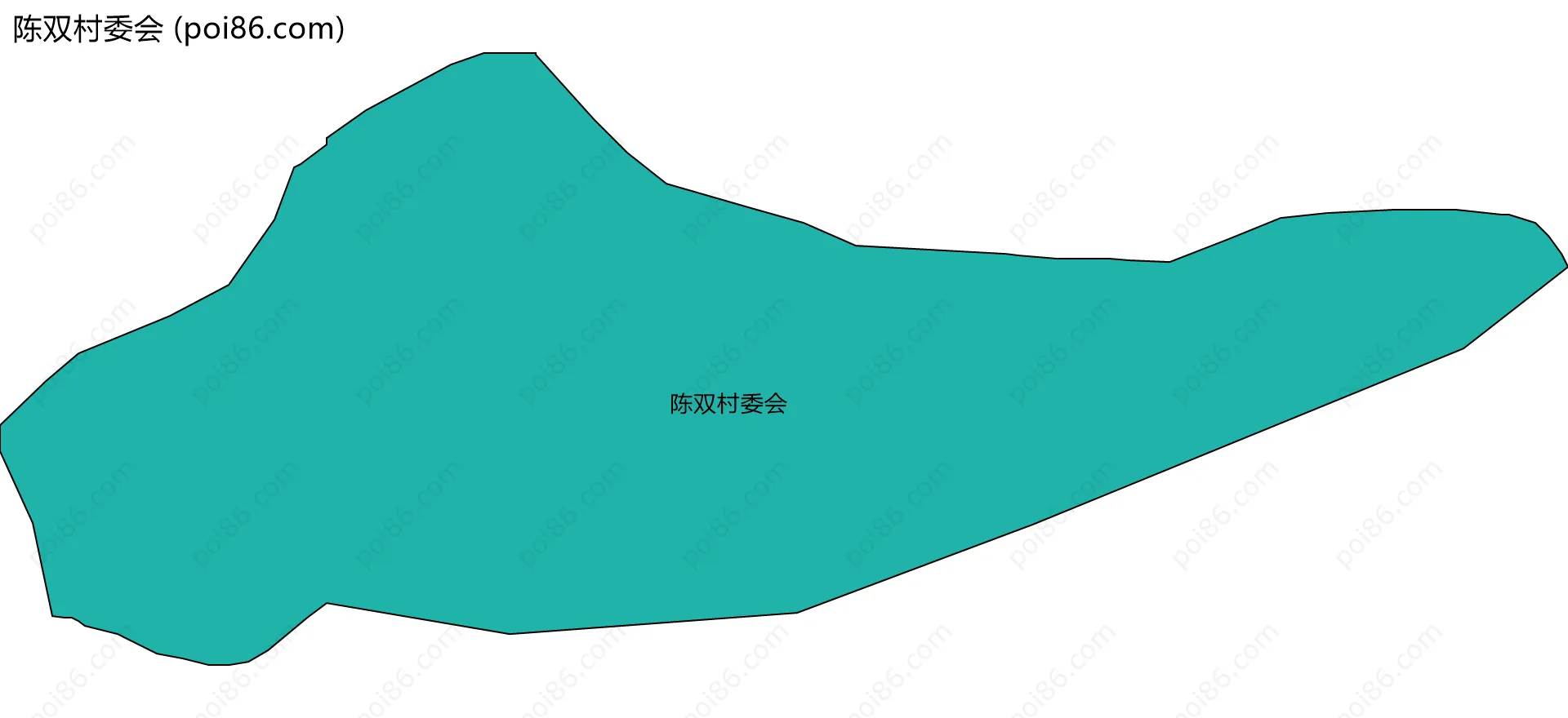 陈双村委会边界地图