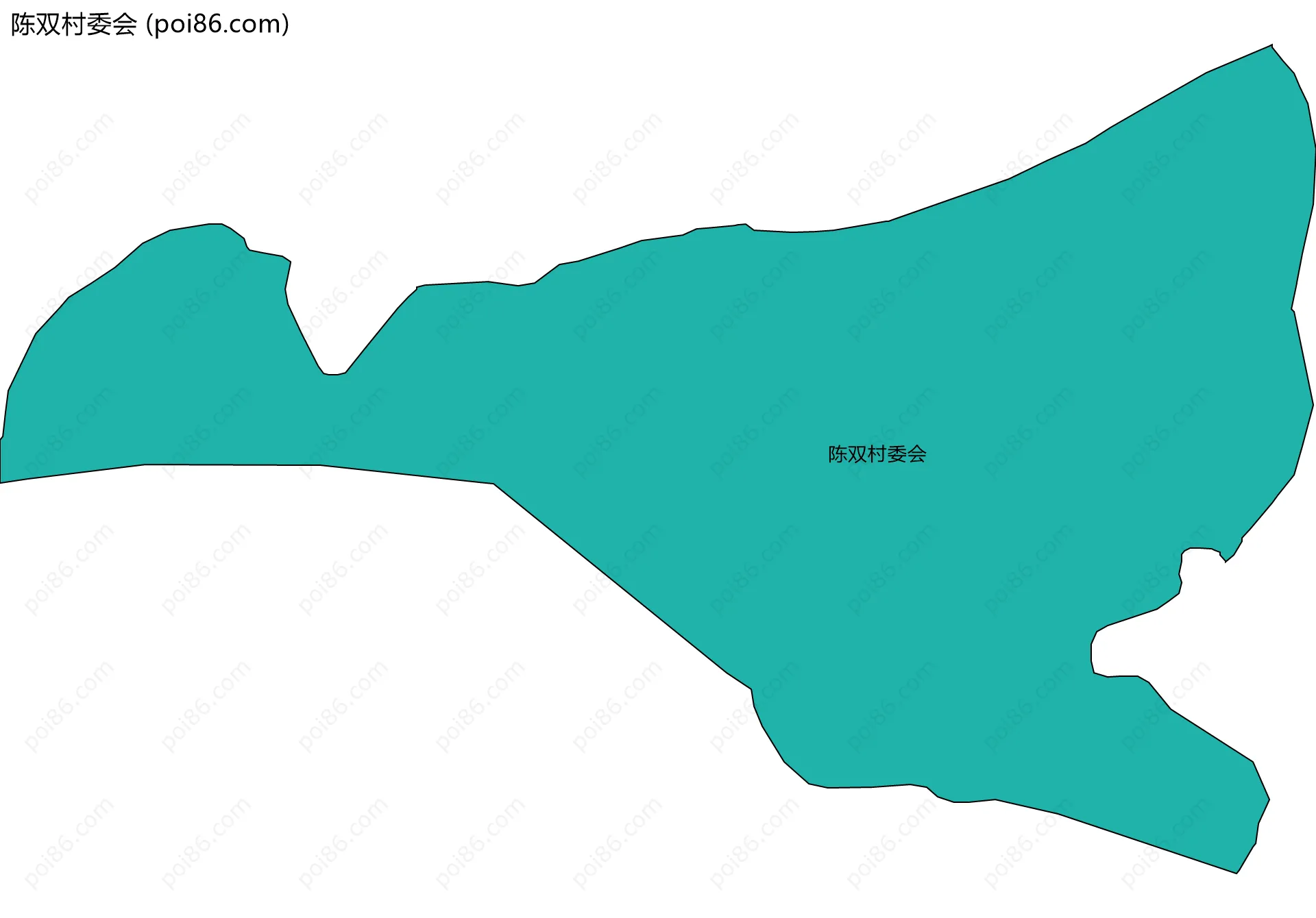 陈双村委会边界地图
