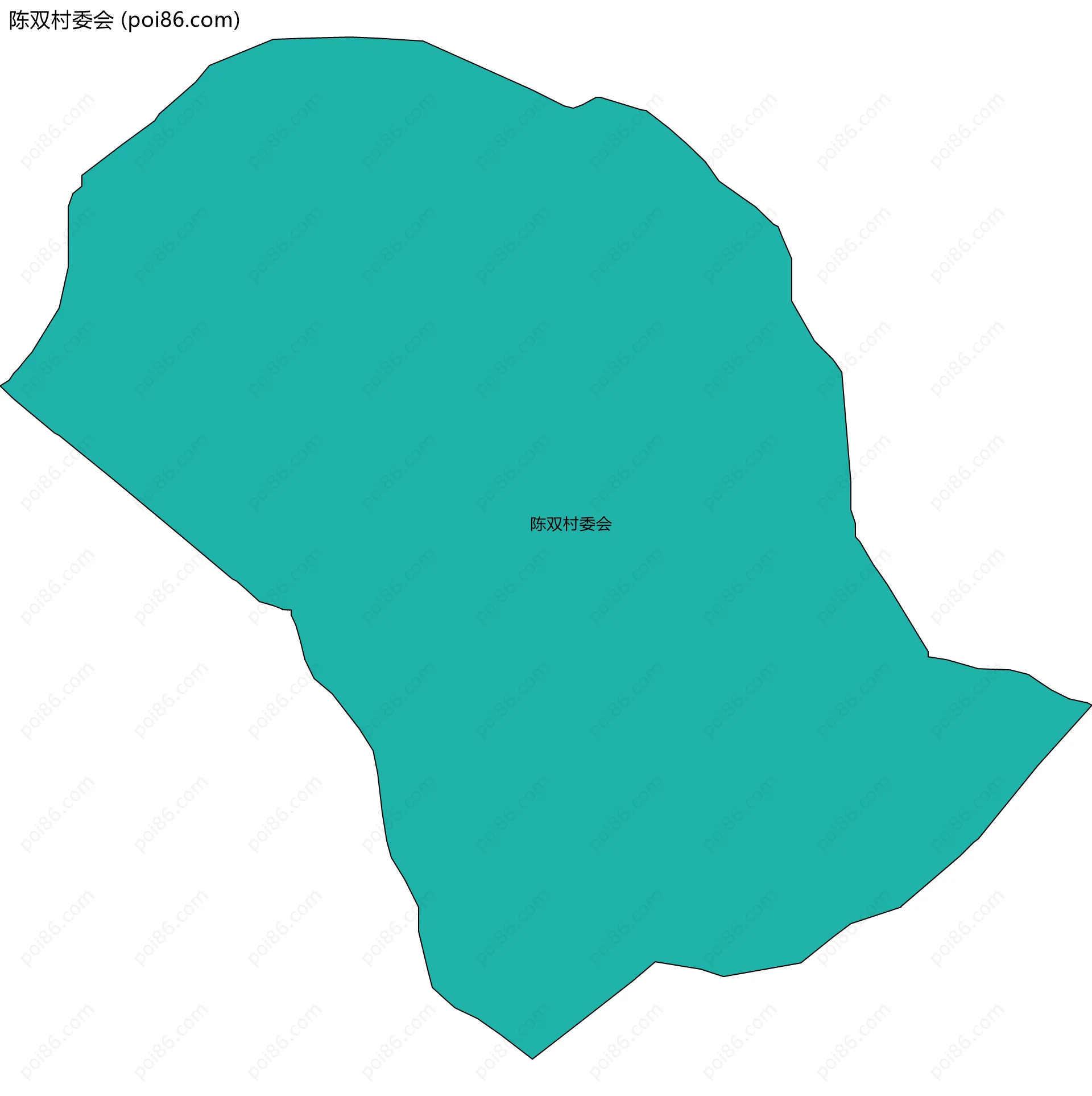 陈双村委会边界地图