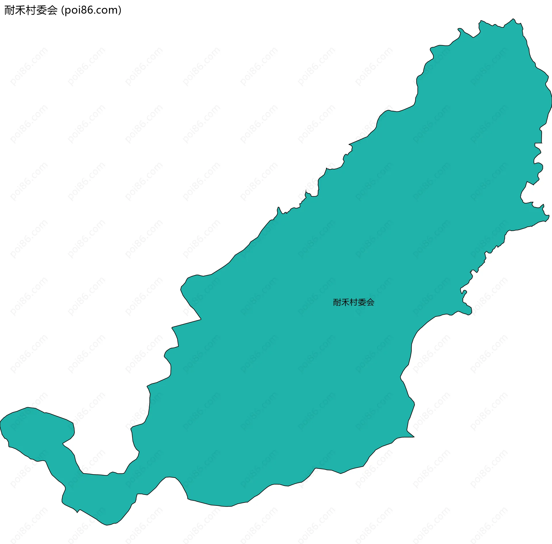 耐禾村委会边界地图