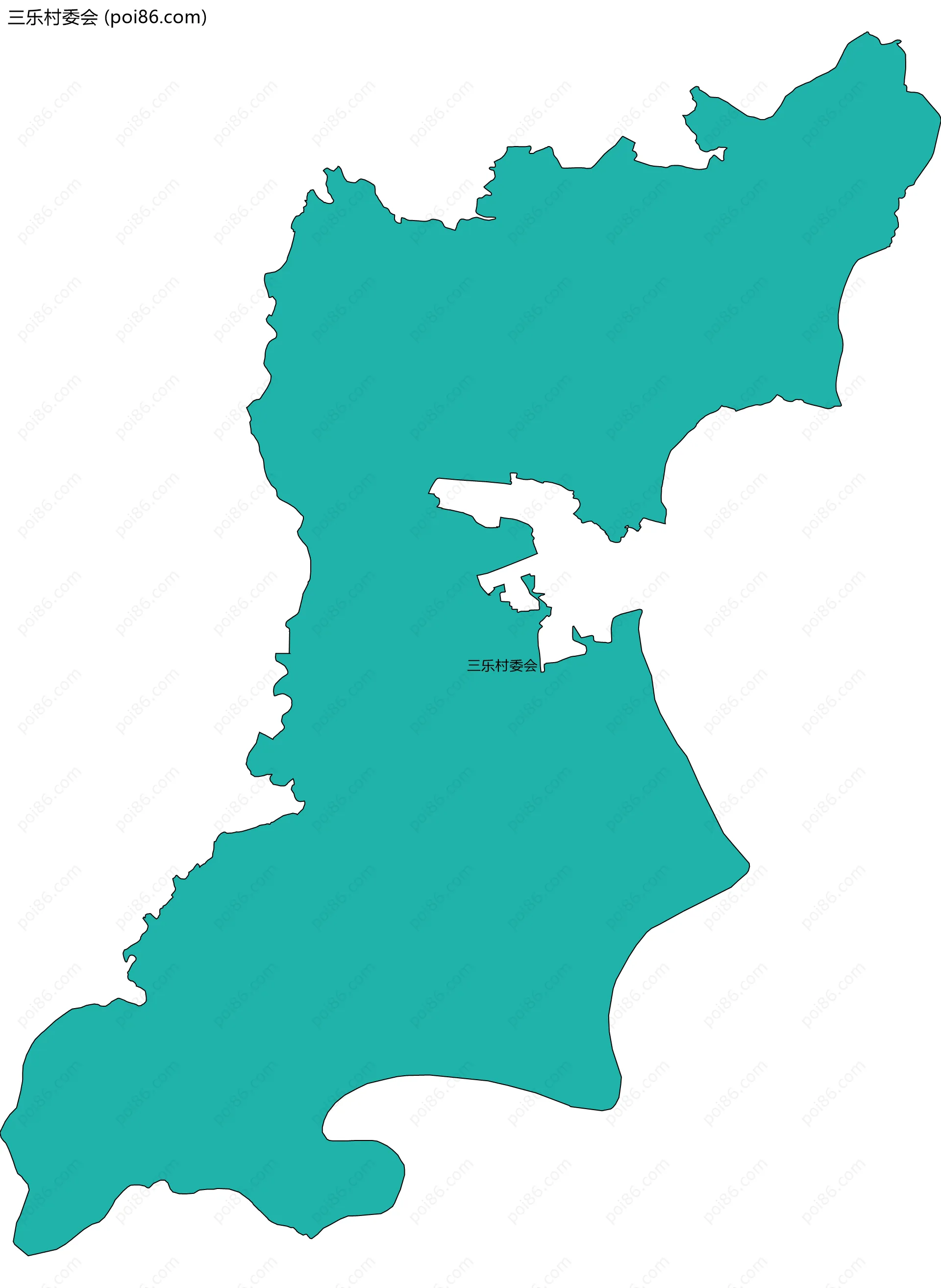 三乐村委会边界地图