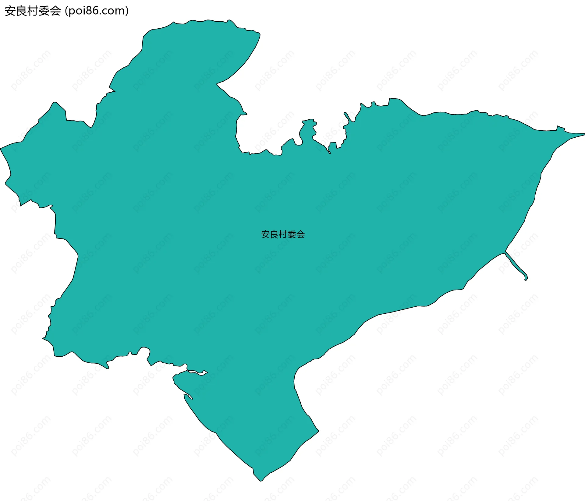 安良村委会边界地图