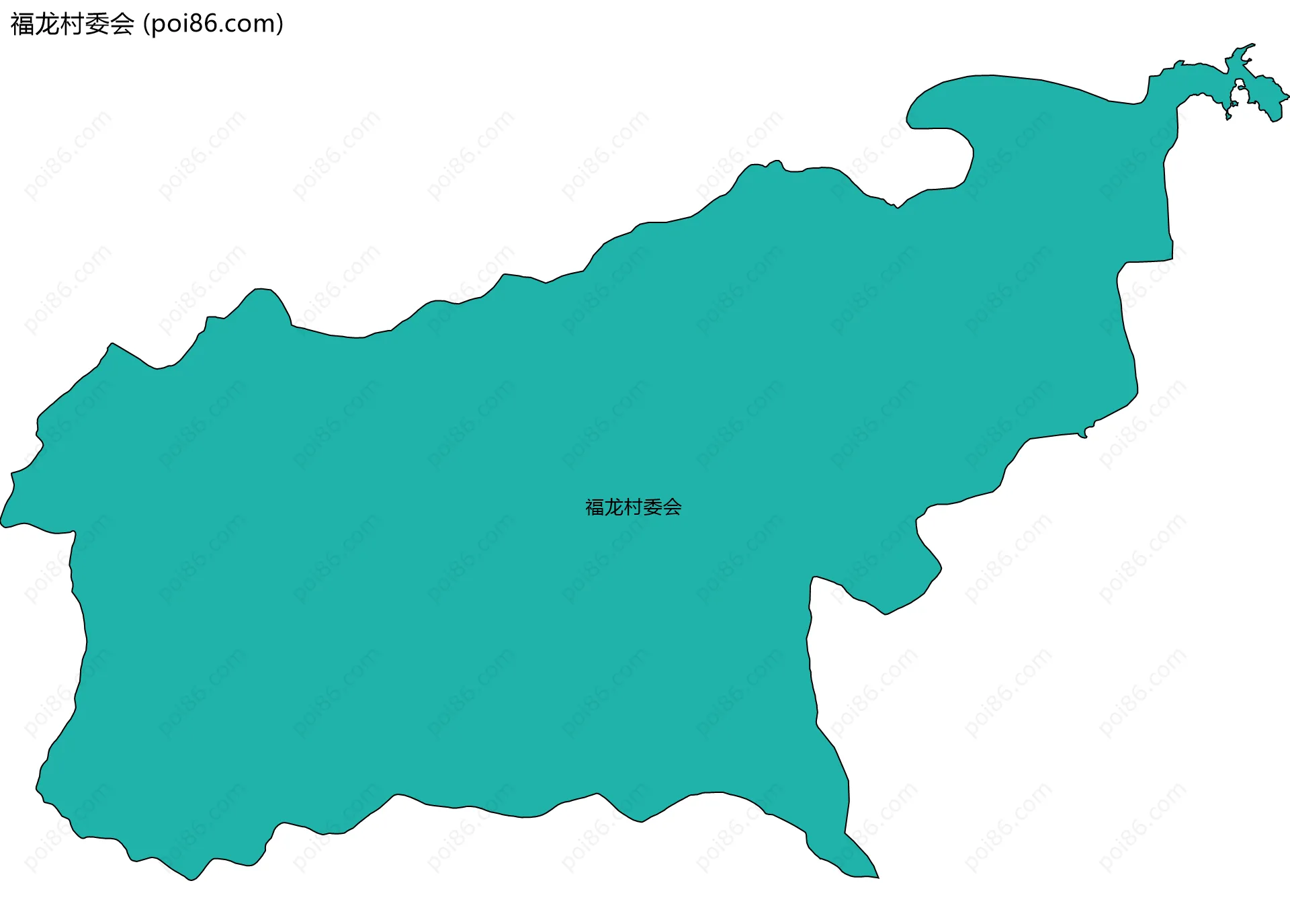 福龙村委会边界地图