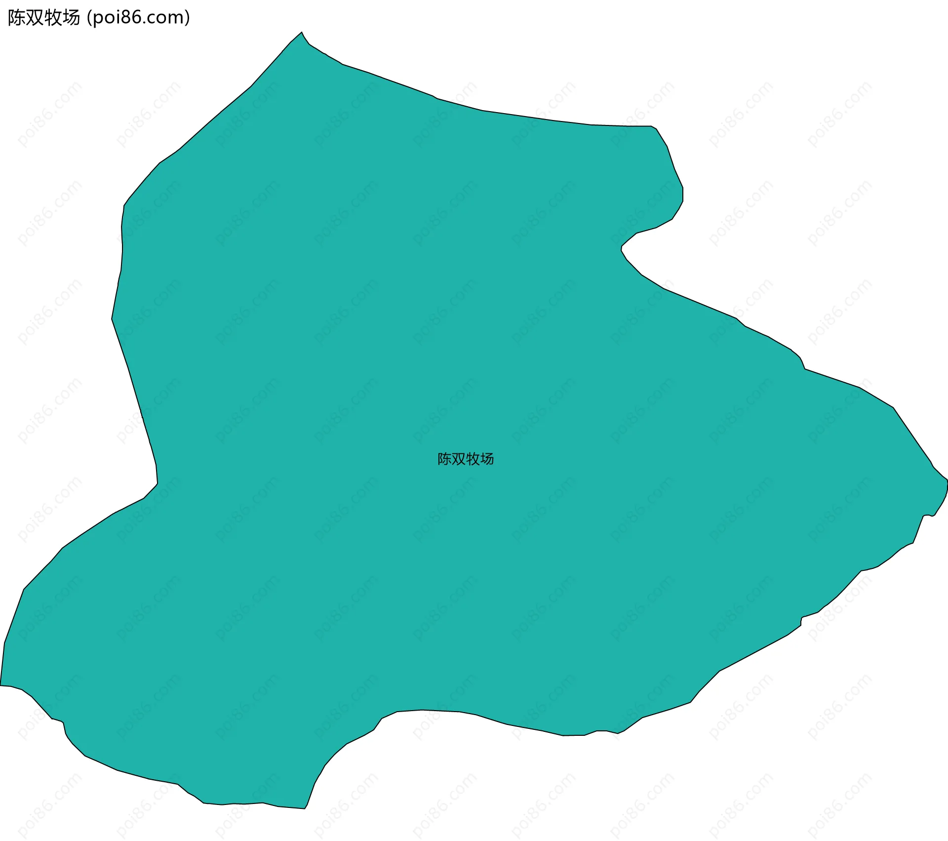 陈双牧场边界地图