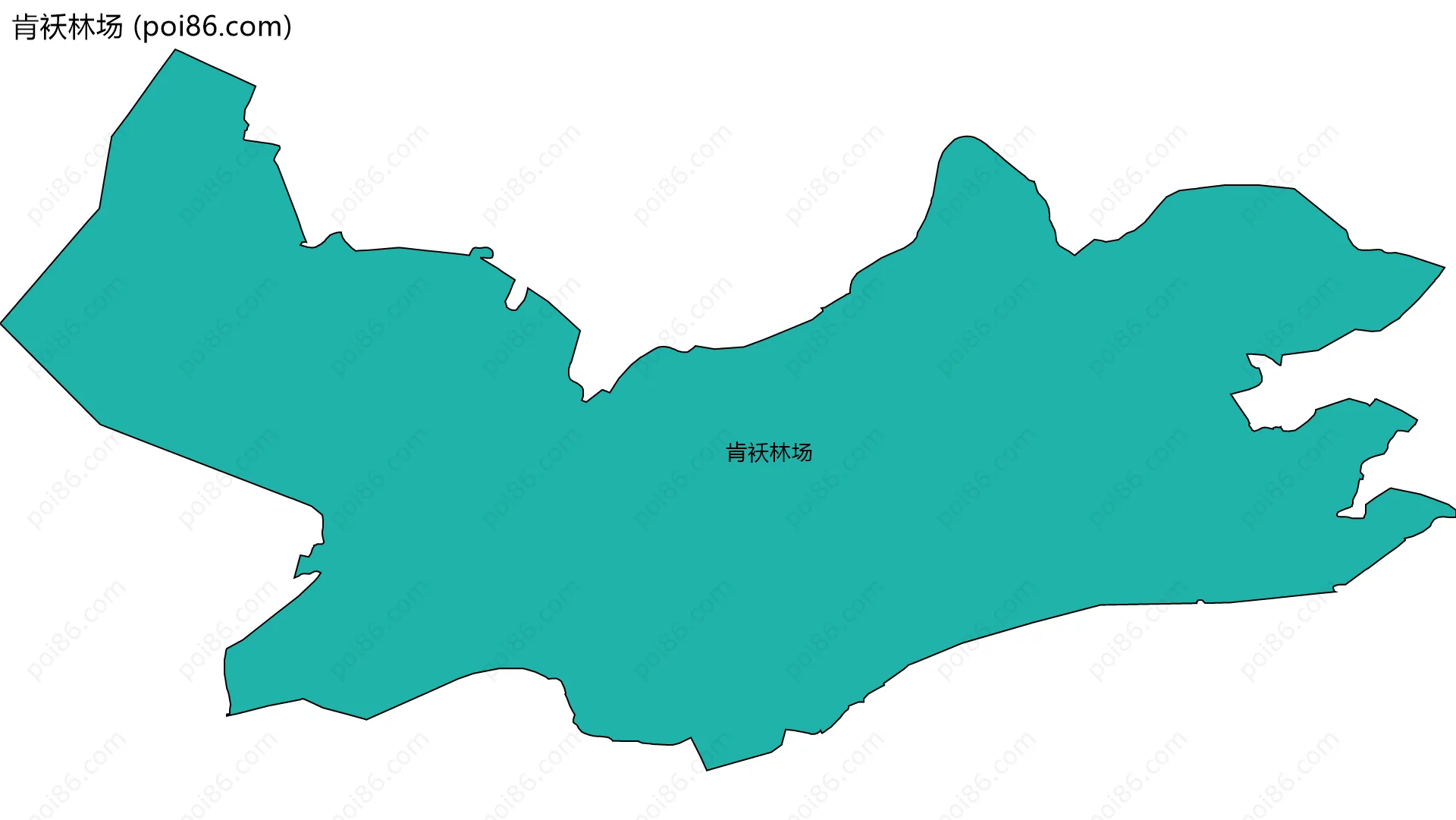 肯袄林场边界地图