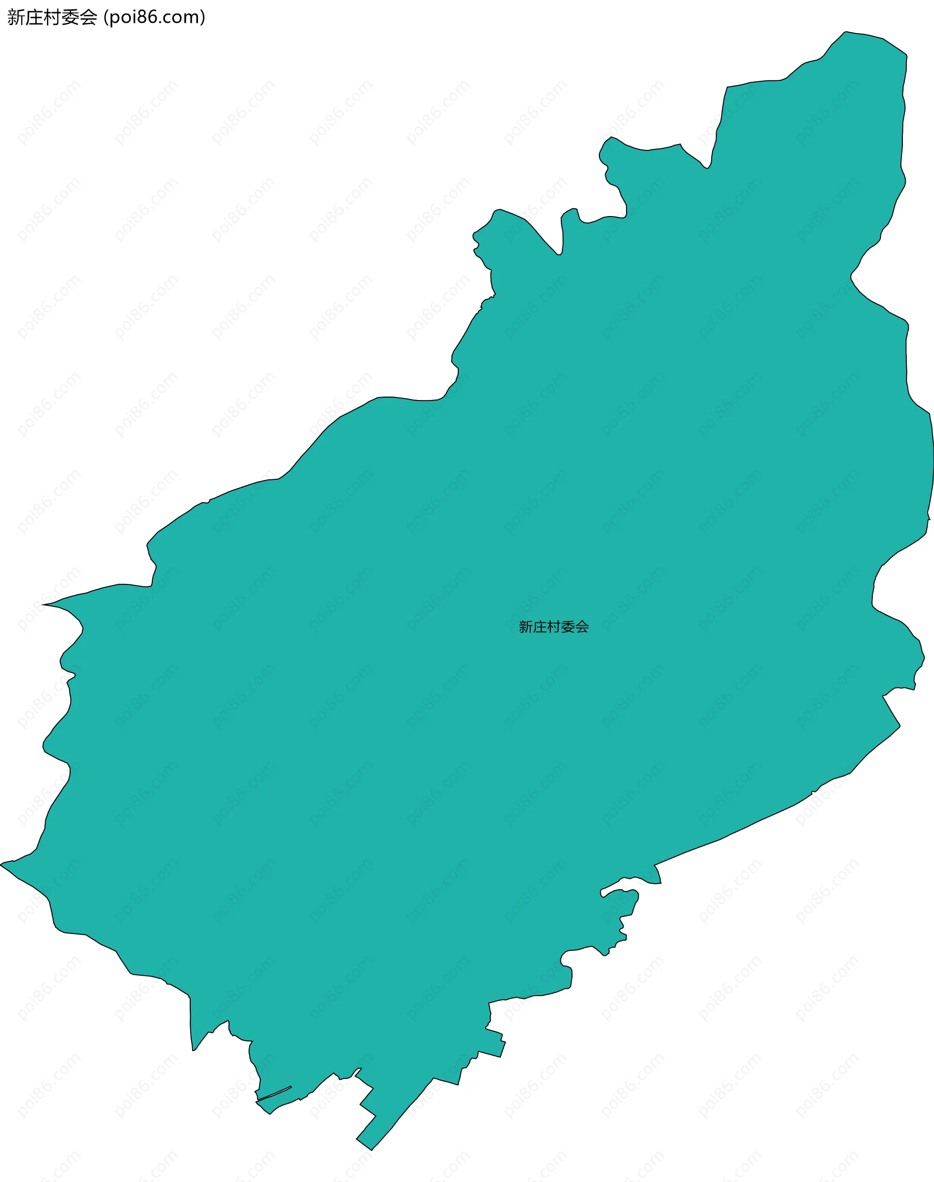 新庄村委会边界地图