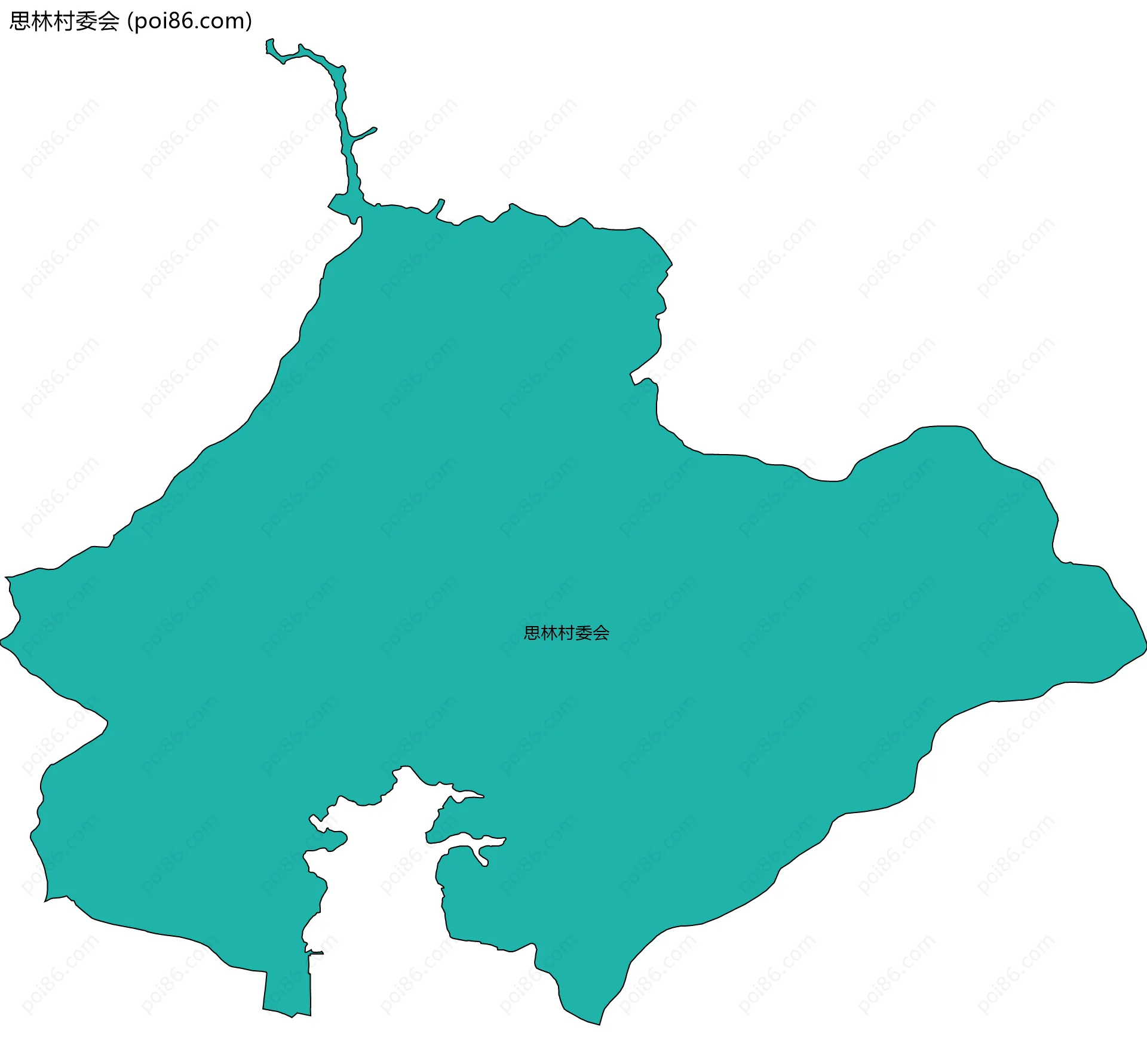 思林村委会边界地图