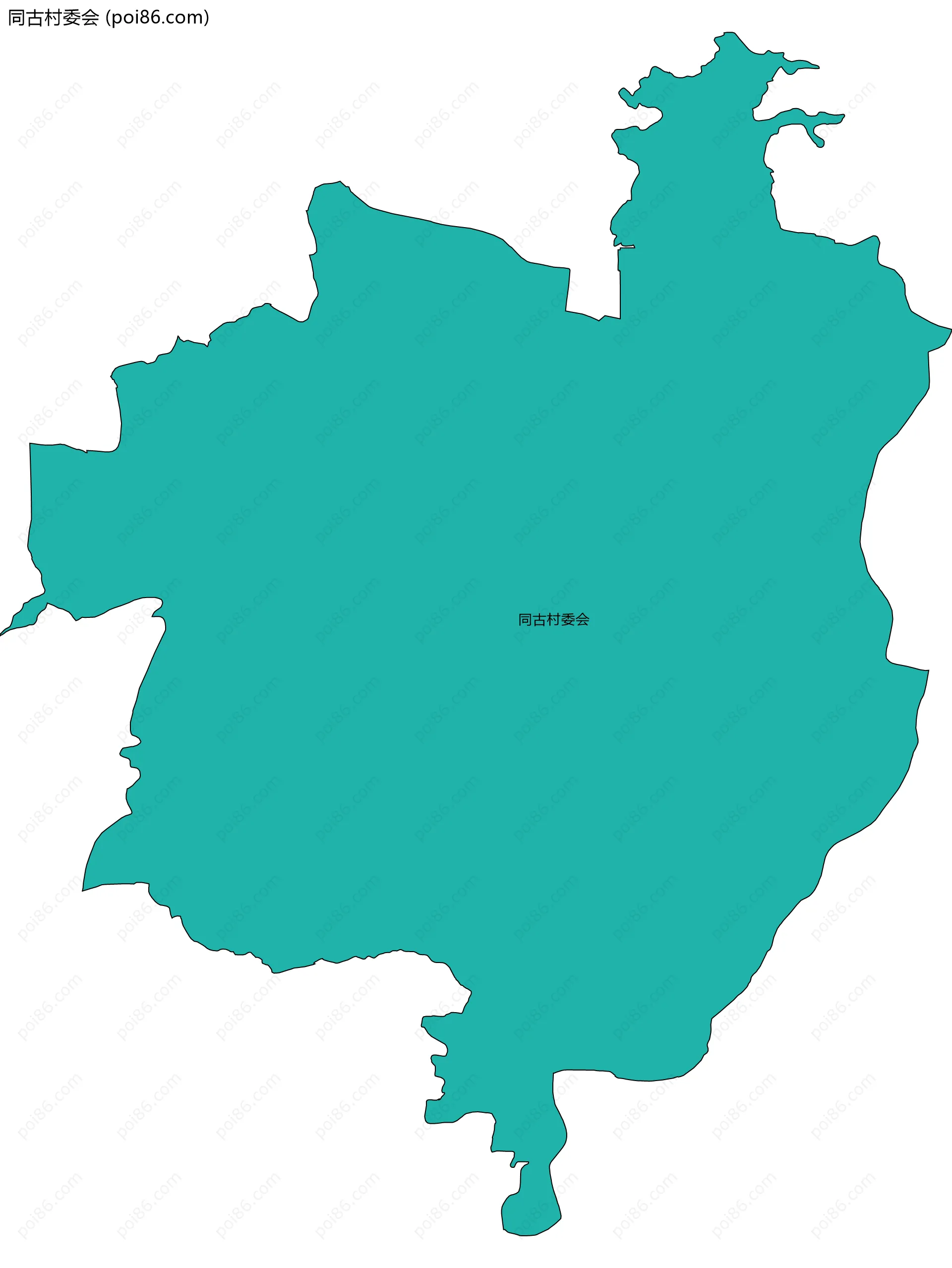同古村委会边界地图