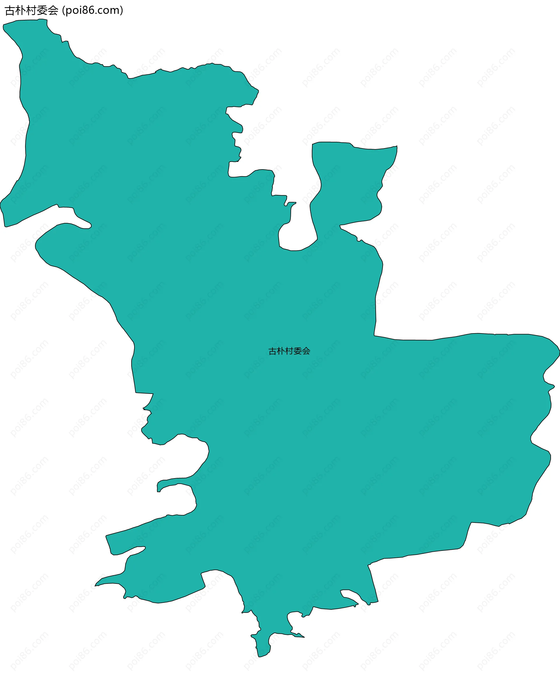 古朴村委会边界地图