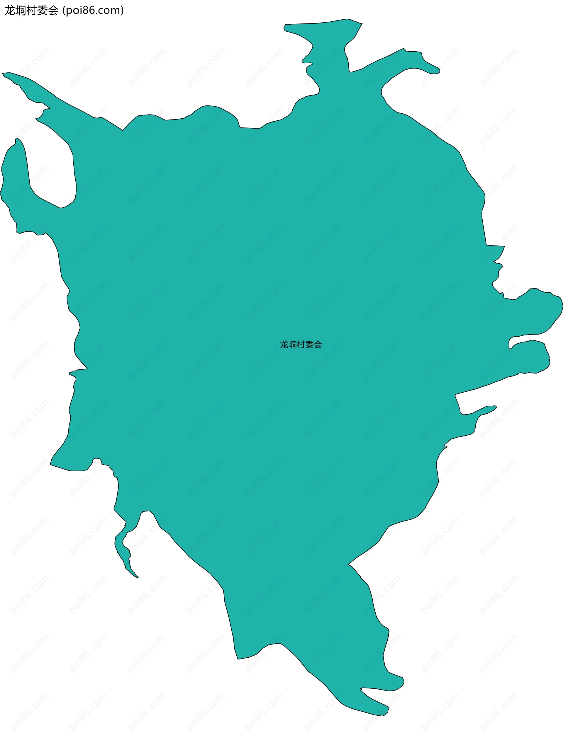 龙垌村委会边界地图