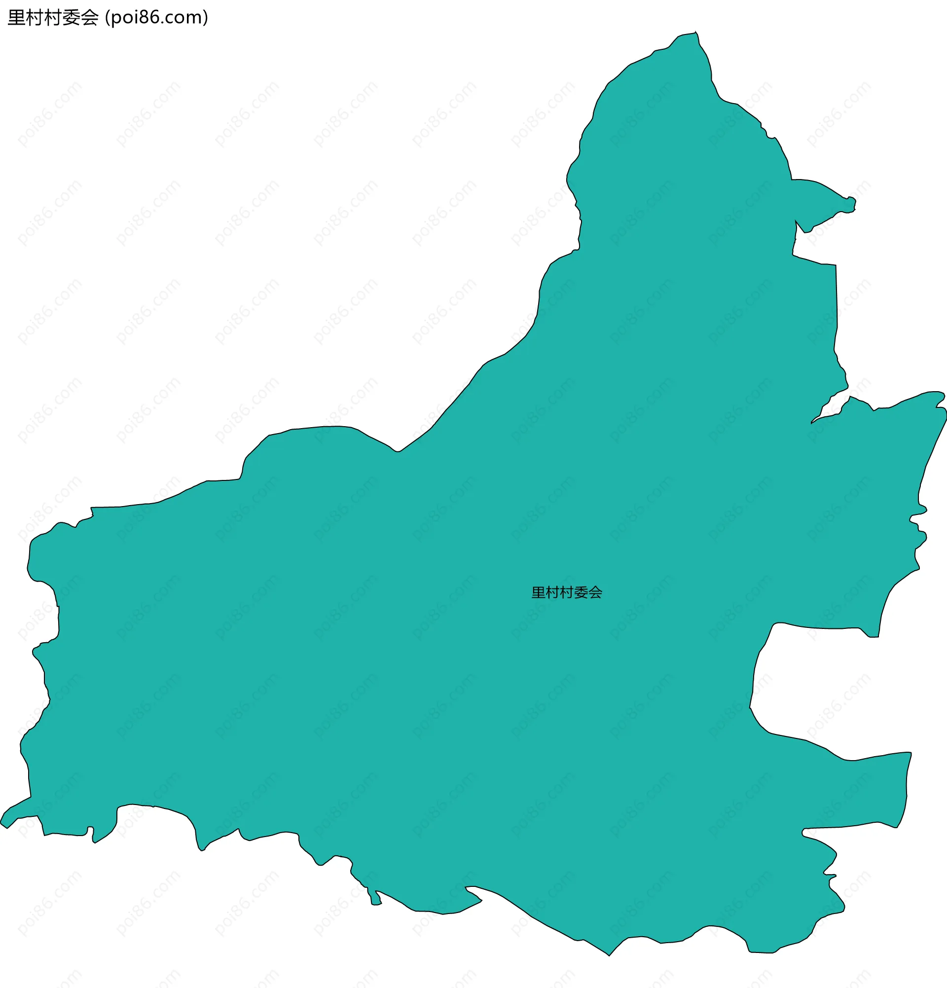 里村村委会边界地图