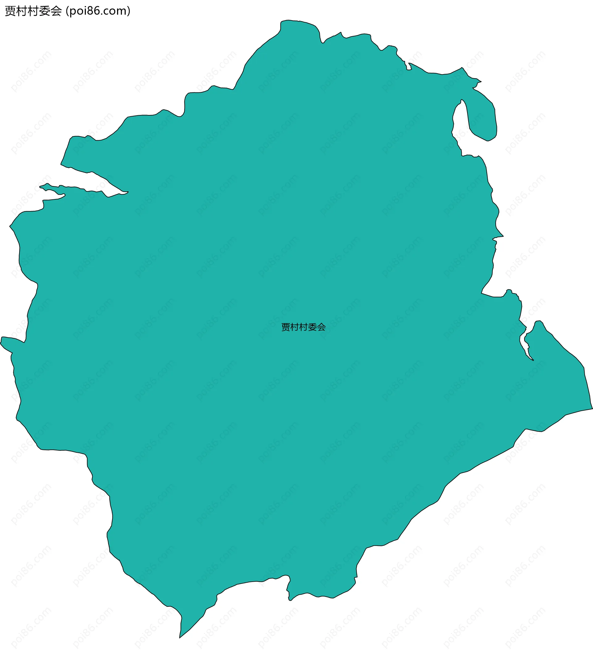 贾村村委会边界地图