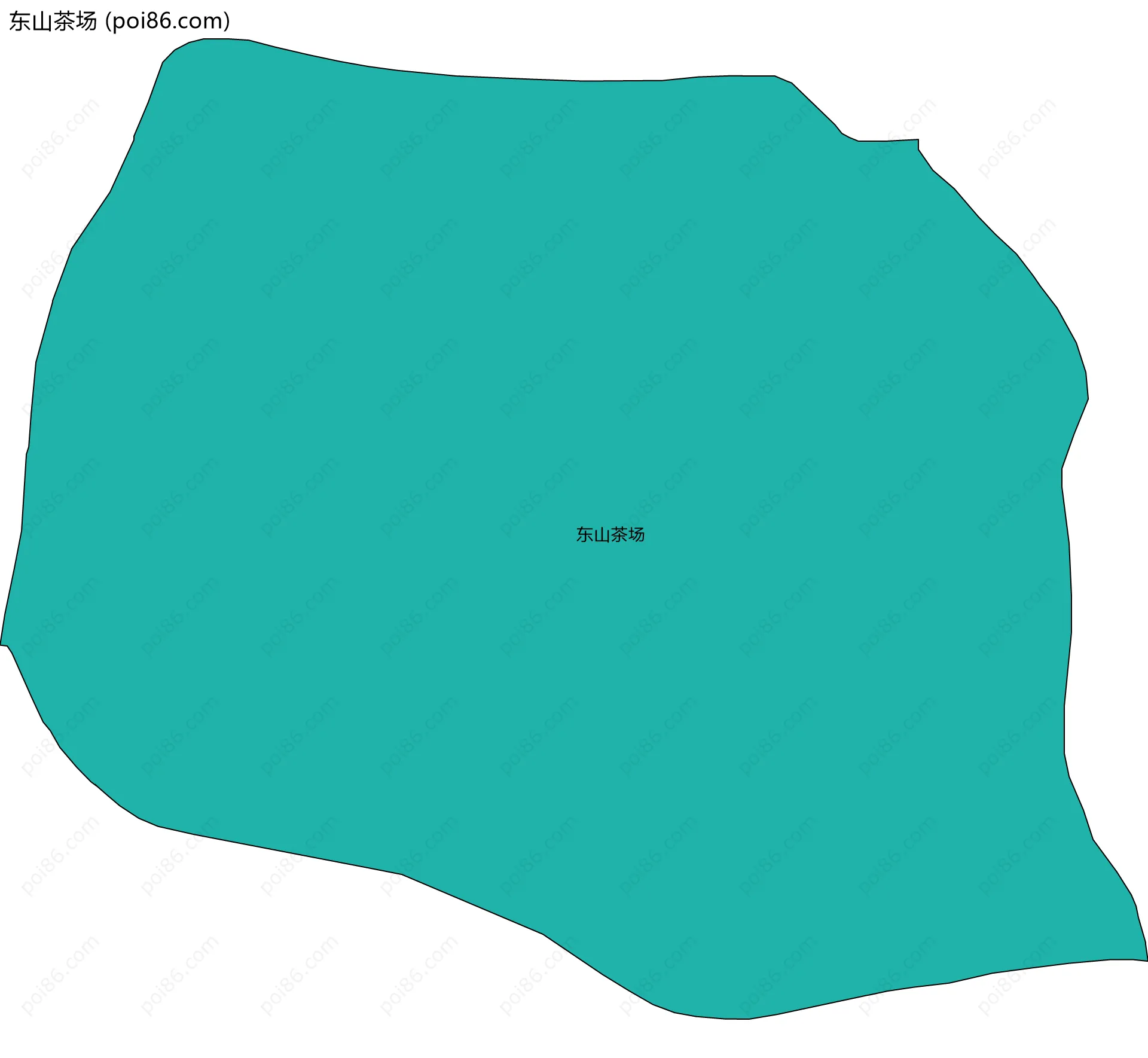 东山茶场边界地图