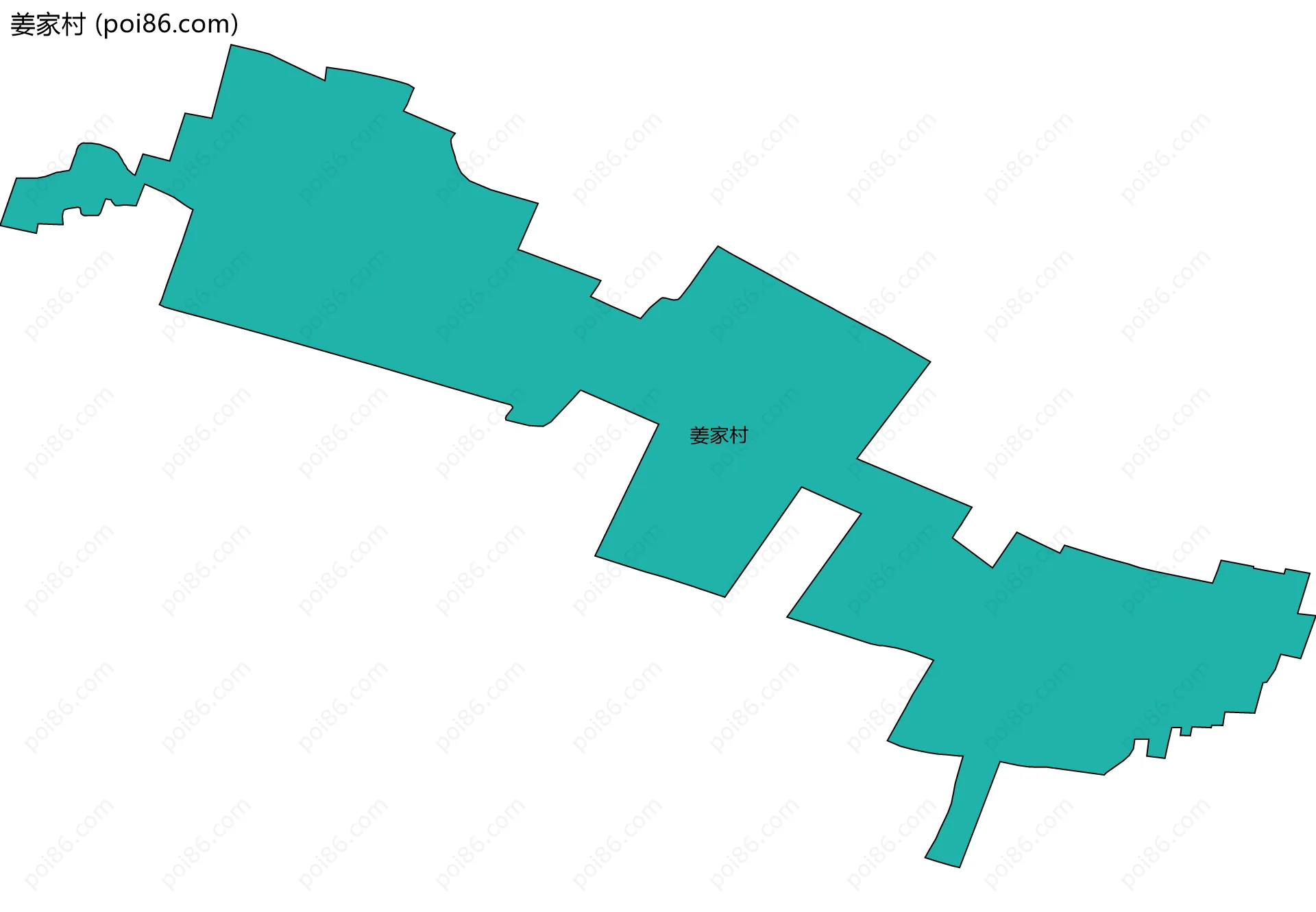 姜家村边界地图