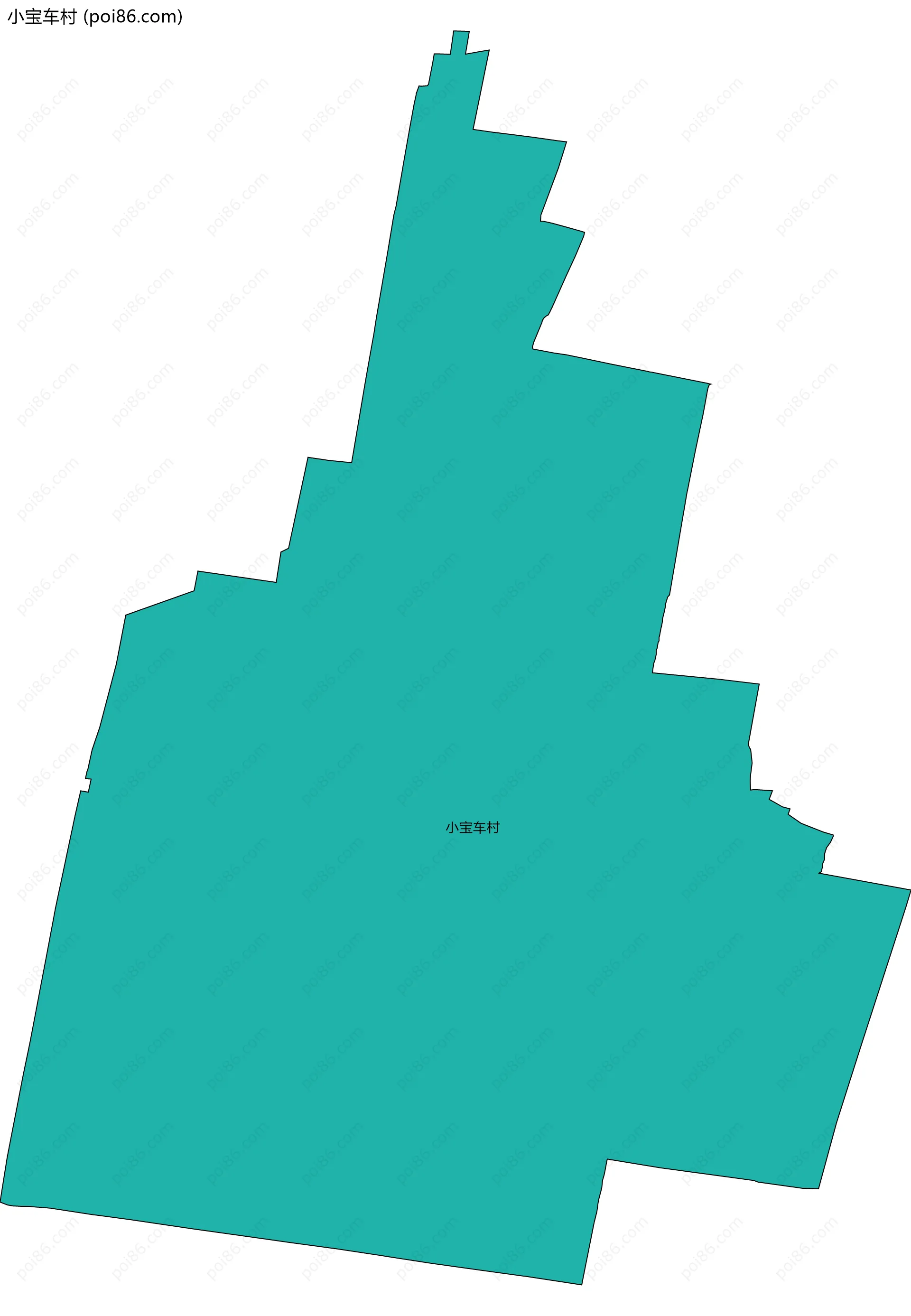 小宝车村边界地图