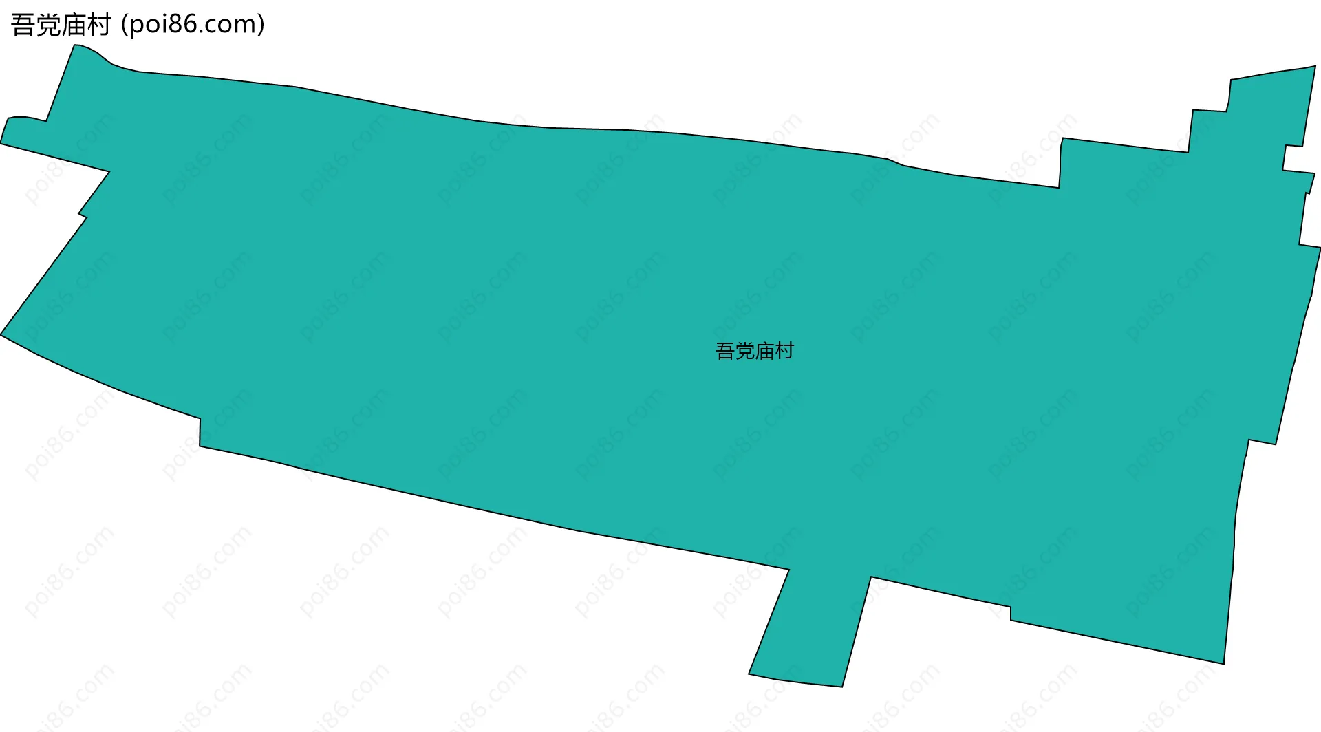 吾党庙村边界地图