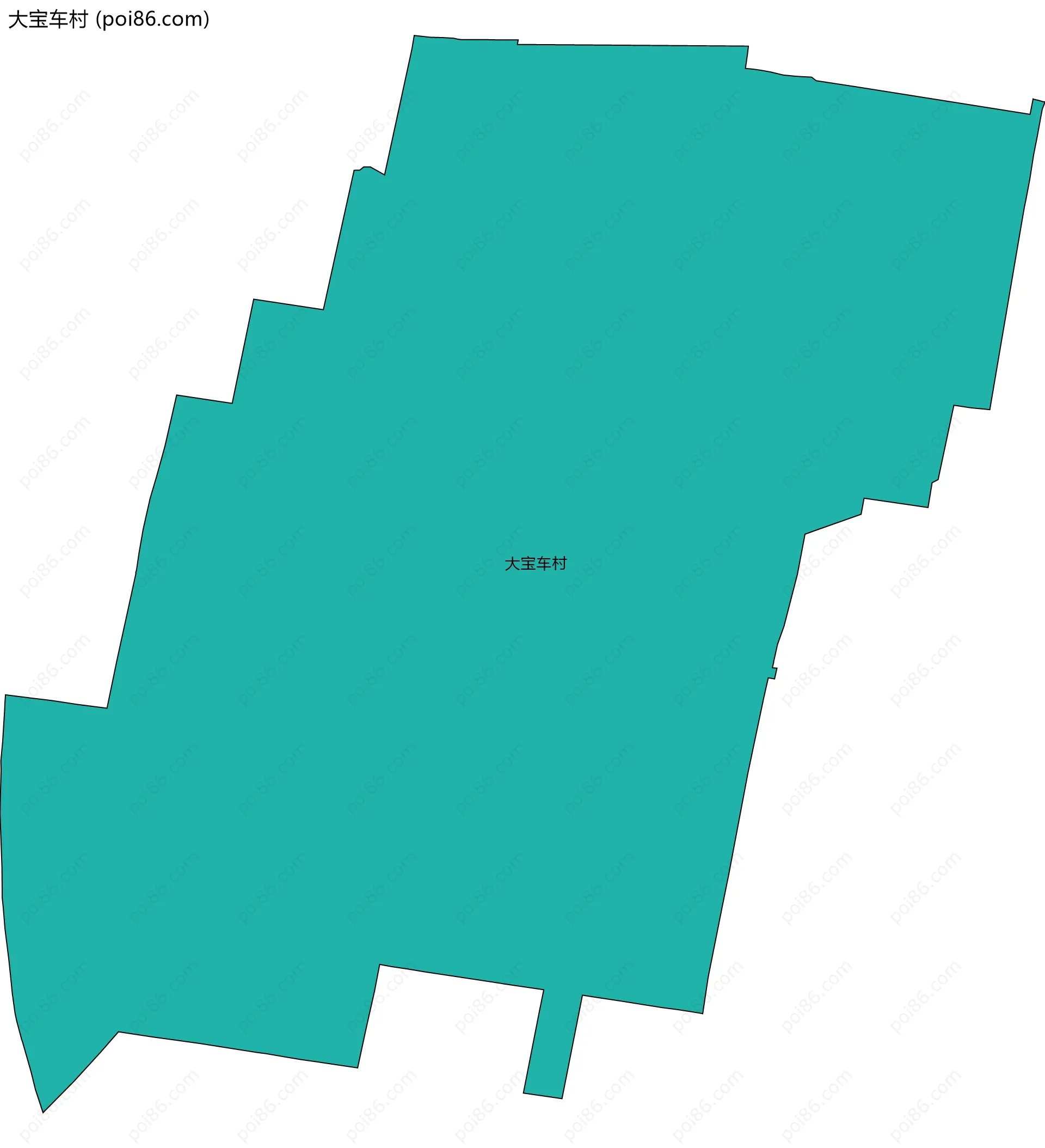 大宝车村边界地图