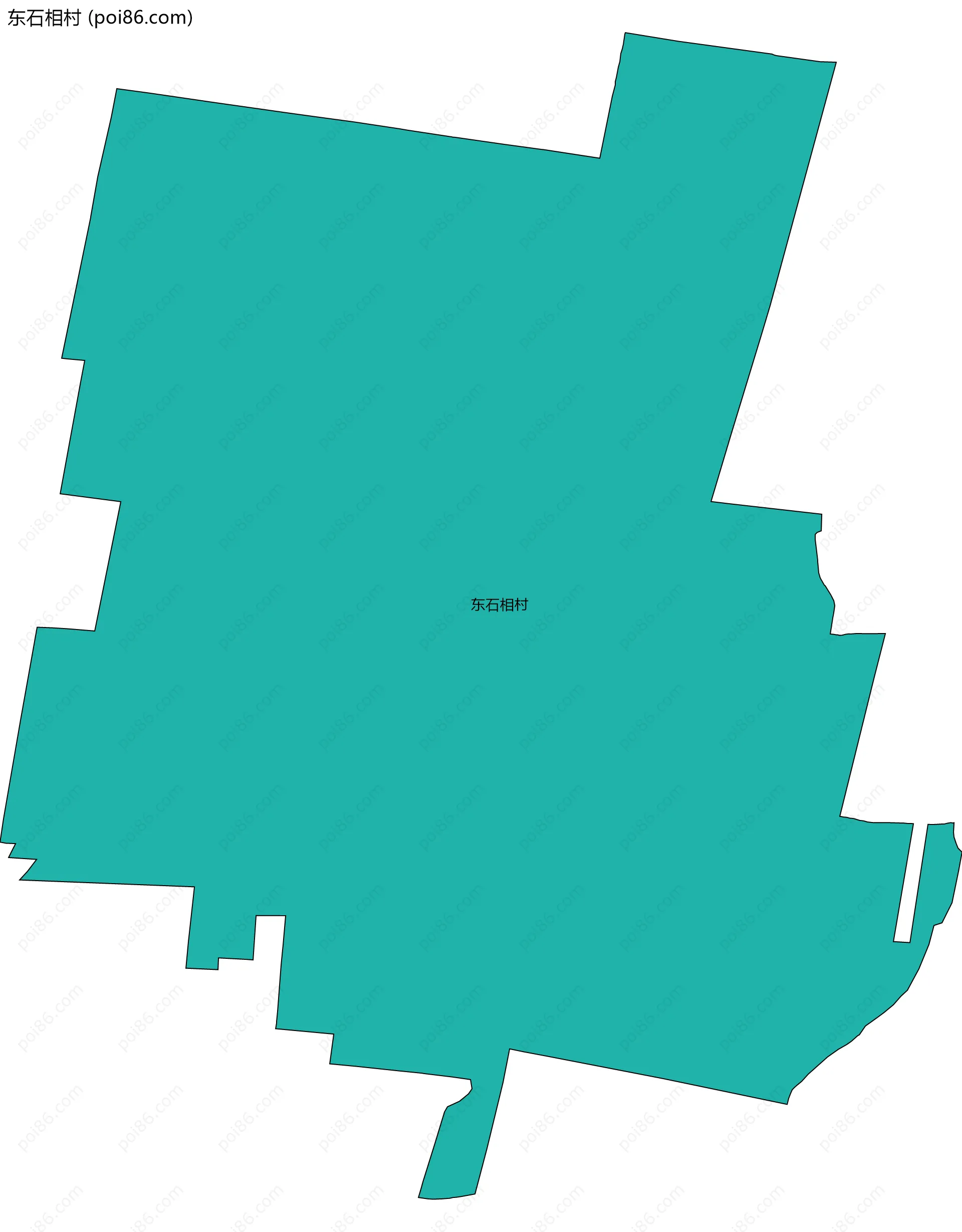 东石相村边界地图
