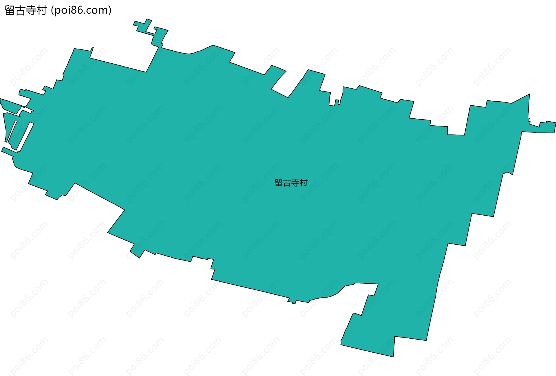 留古寺村边界地图
