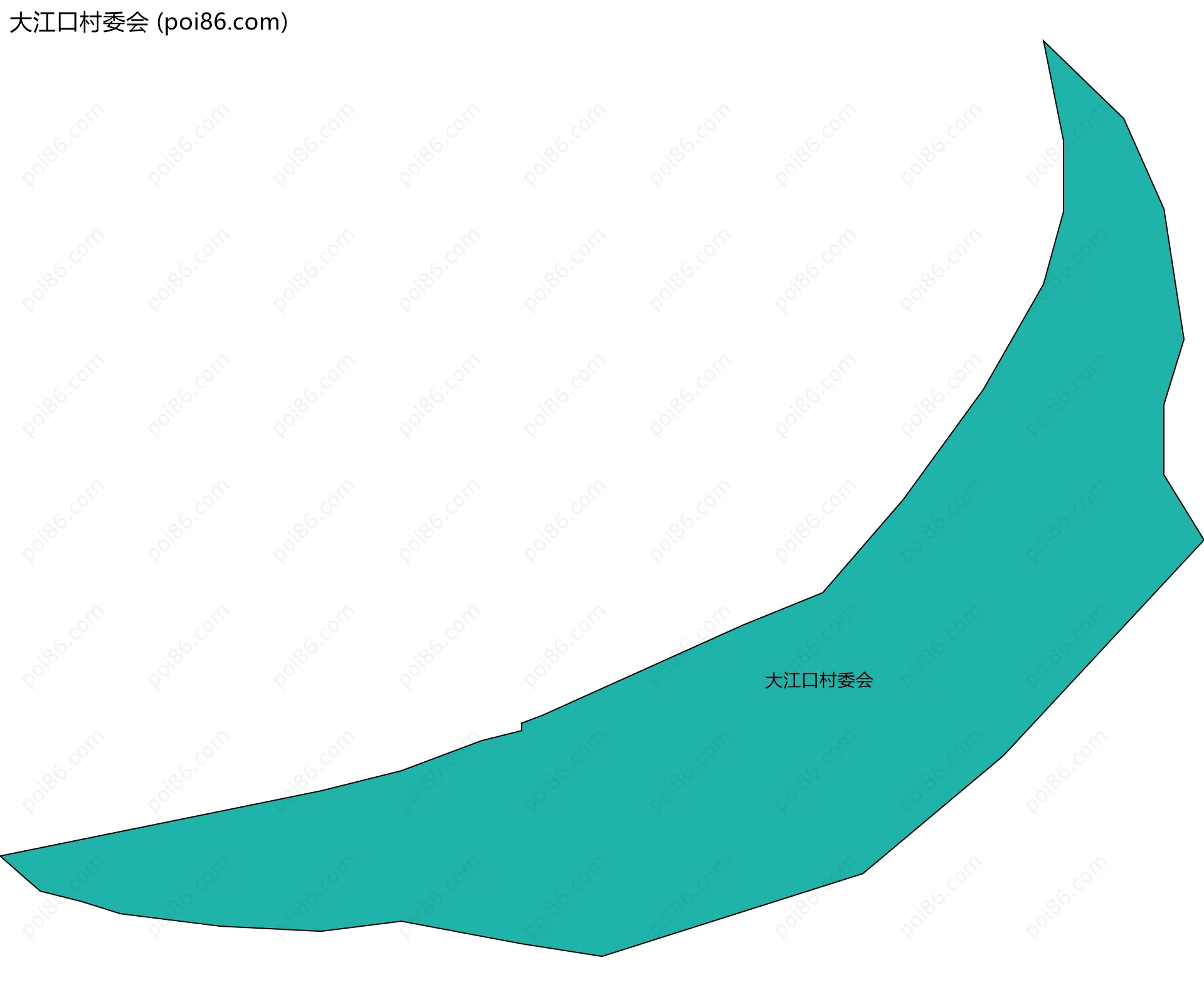 大江口村委会边界地图