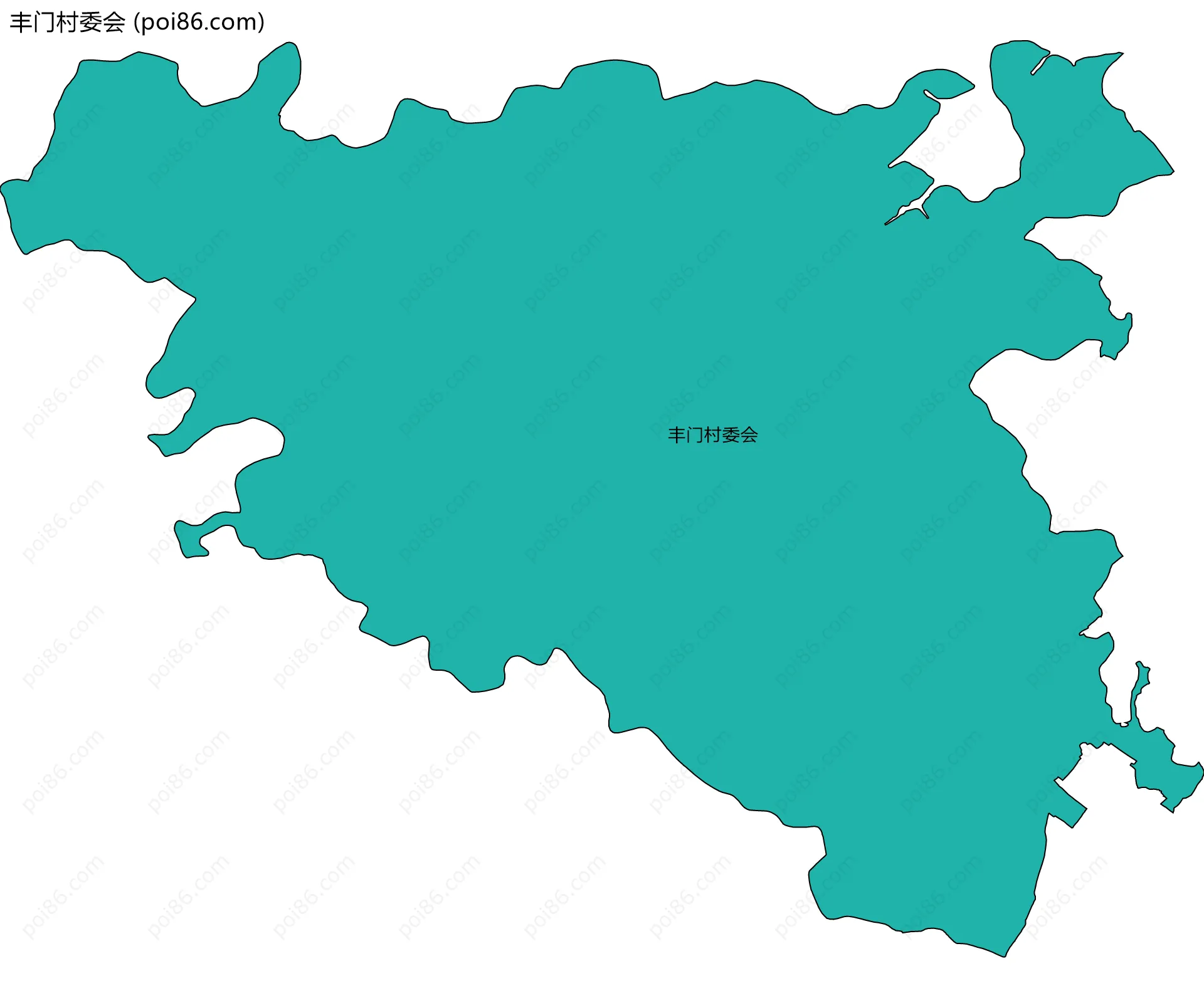 丰门村委会边界地图