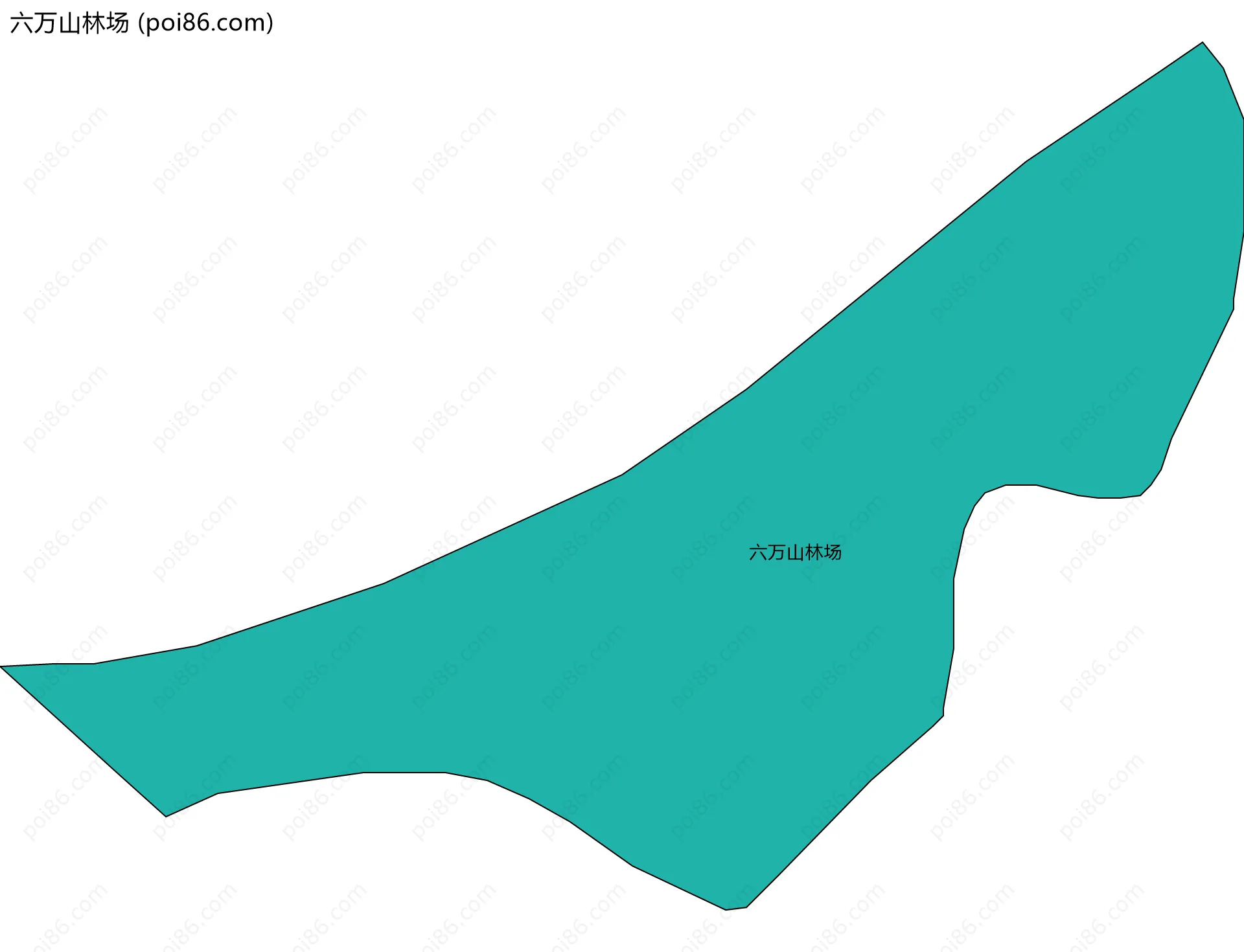六万山林场边界地图