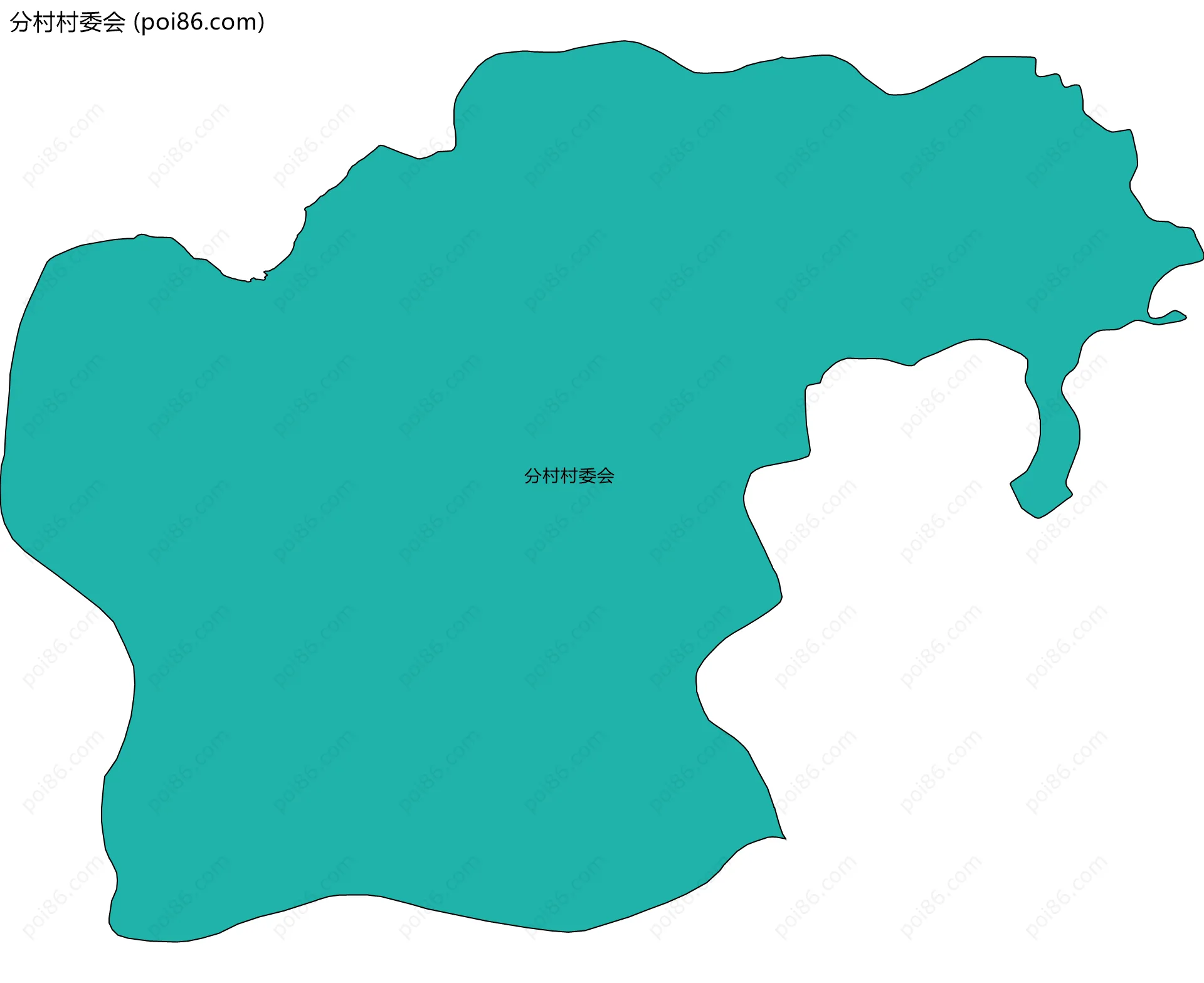 分村村委会边界地图