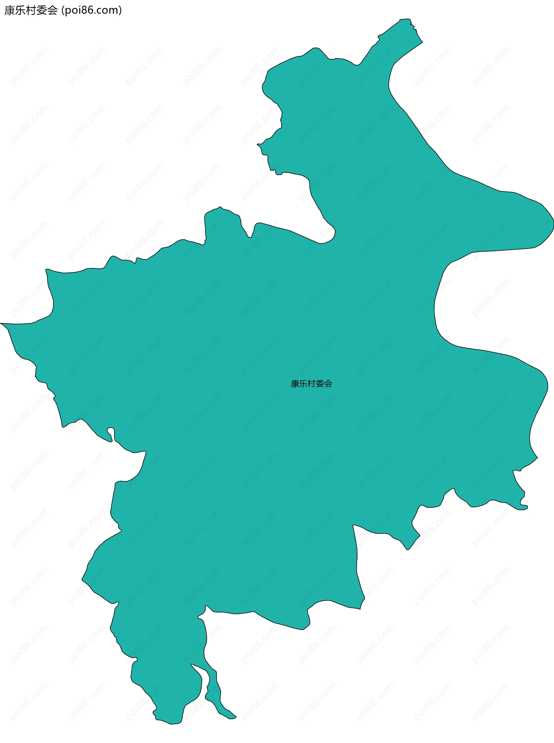 康乐村委会边界地图