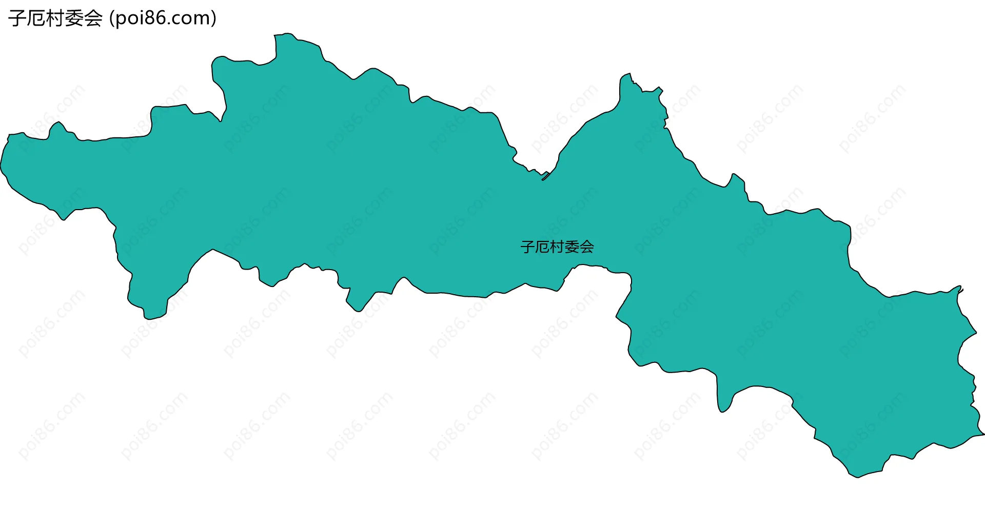 子厄村委会边界地图