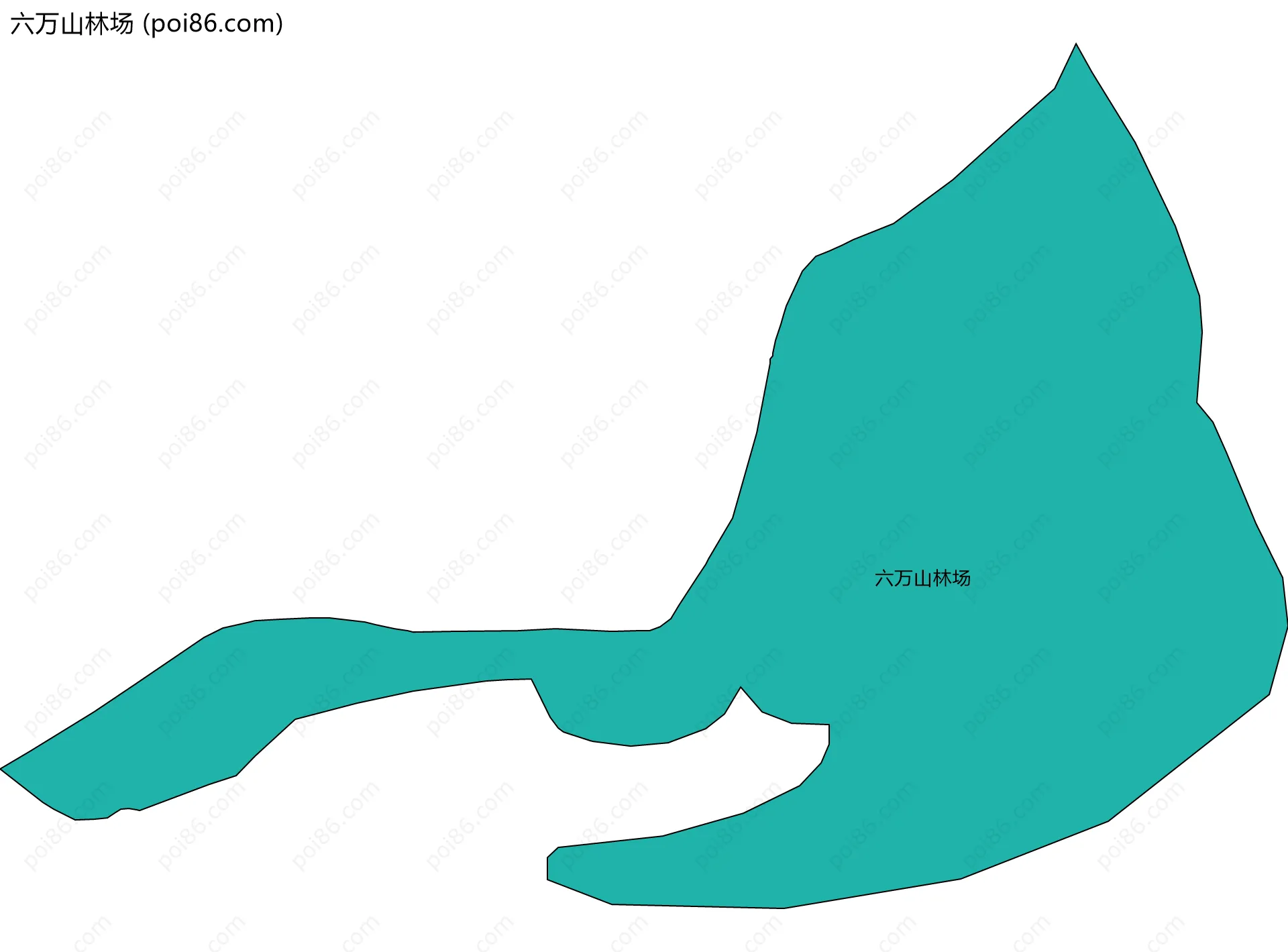 六万山林场边界地图