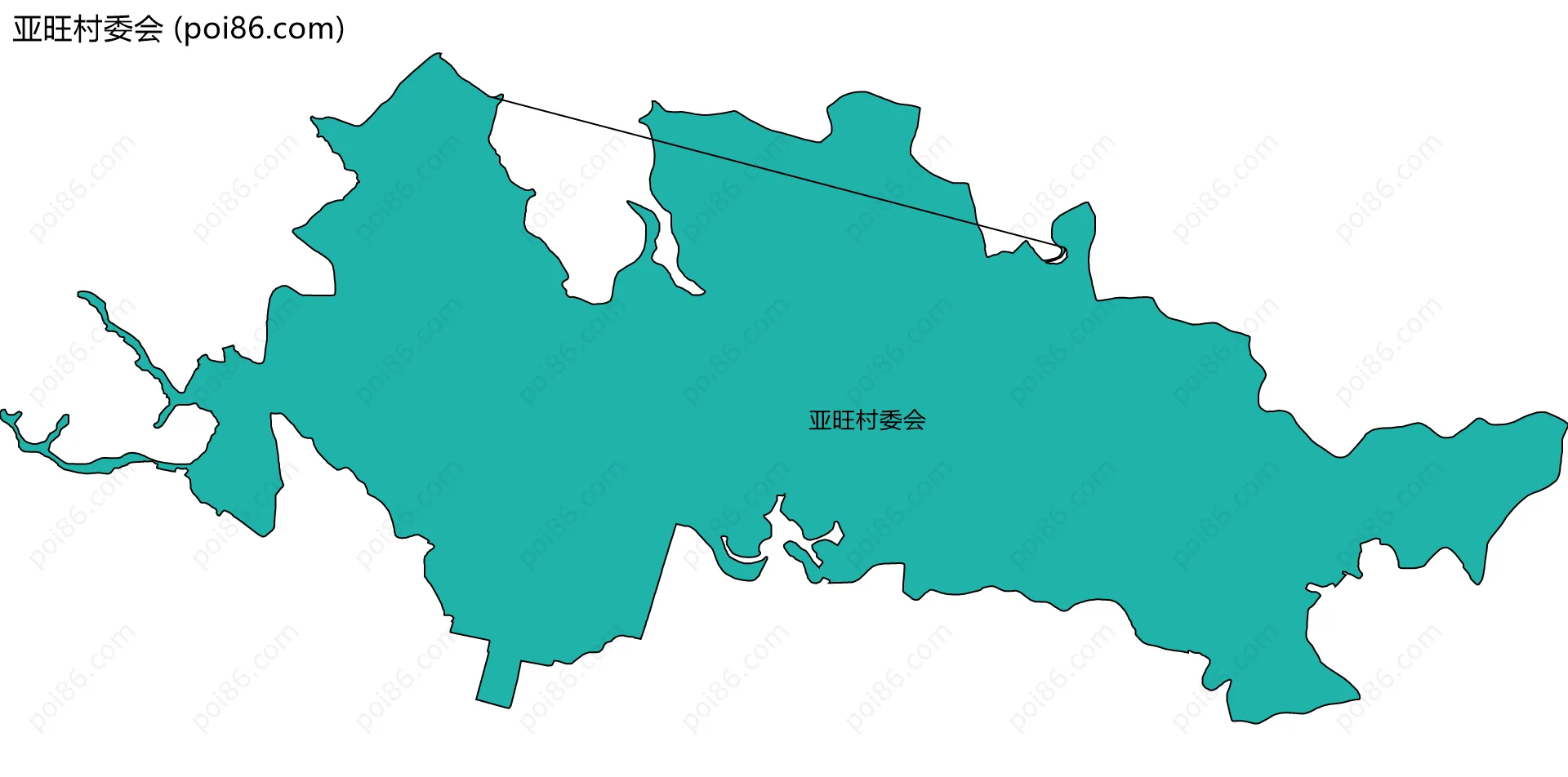 亚旺村委会边界地图