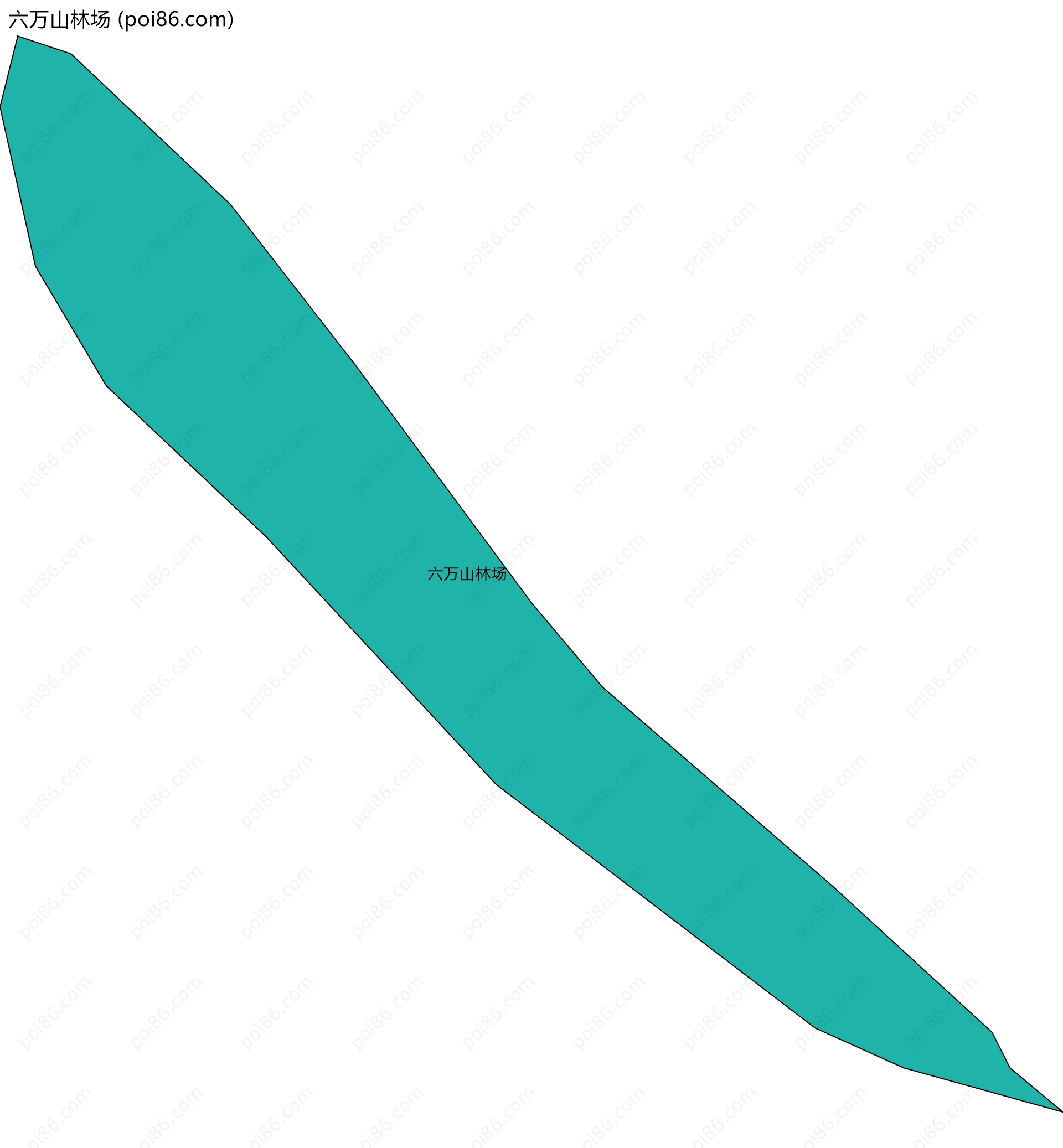 六万山林场边界地图