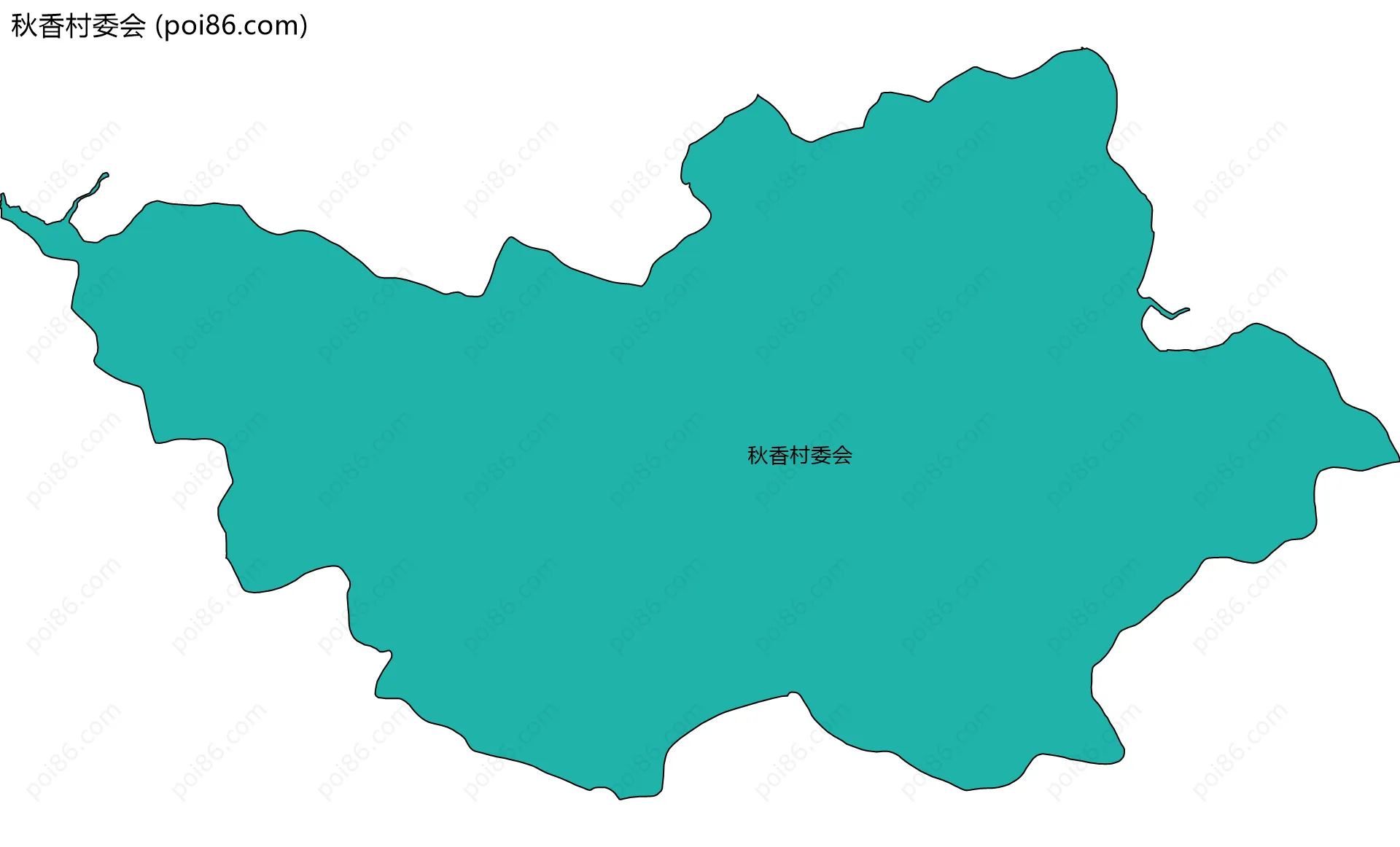 秋香村委会边界地图