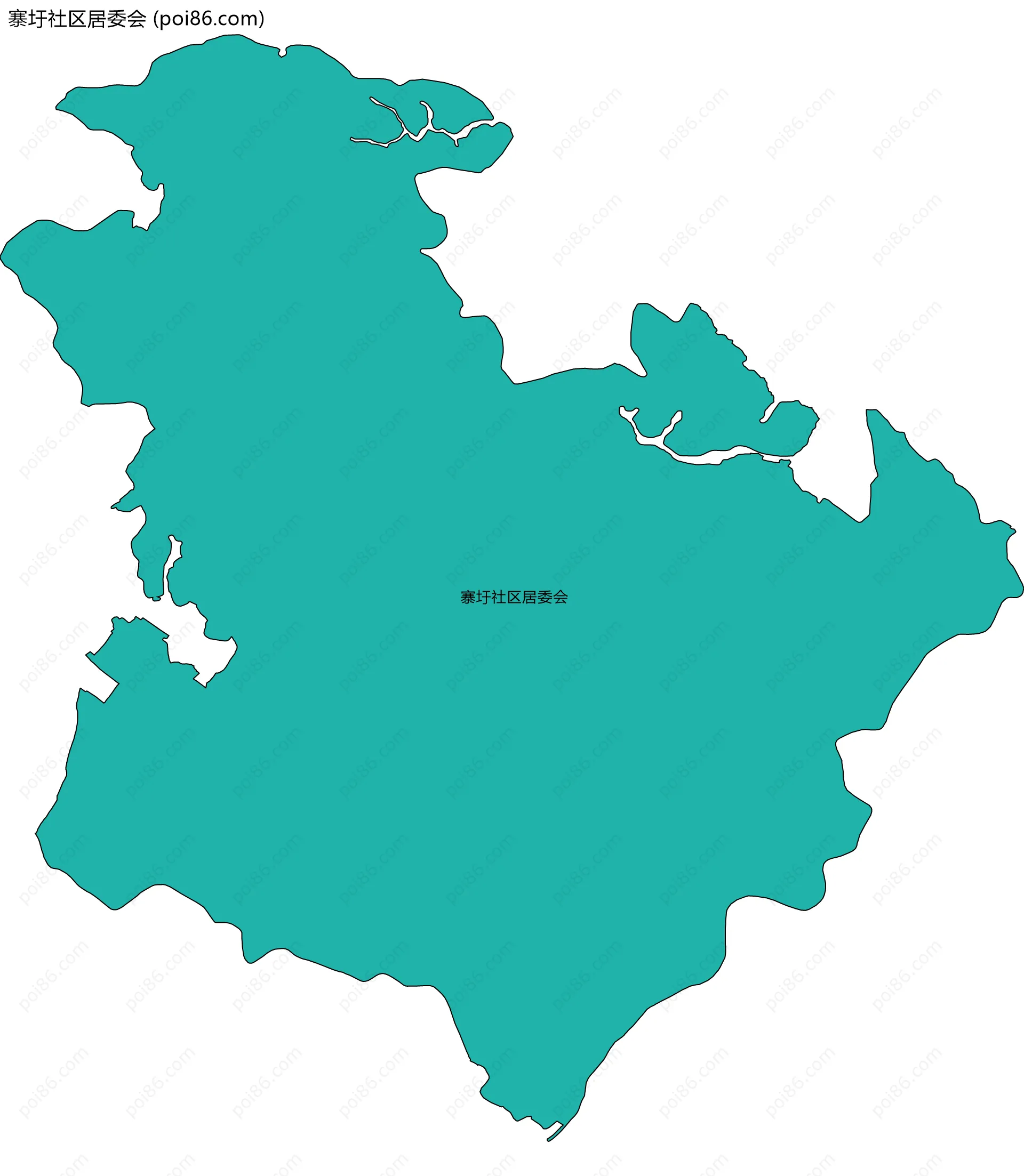 寨圩社区居委会边界地图