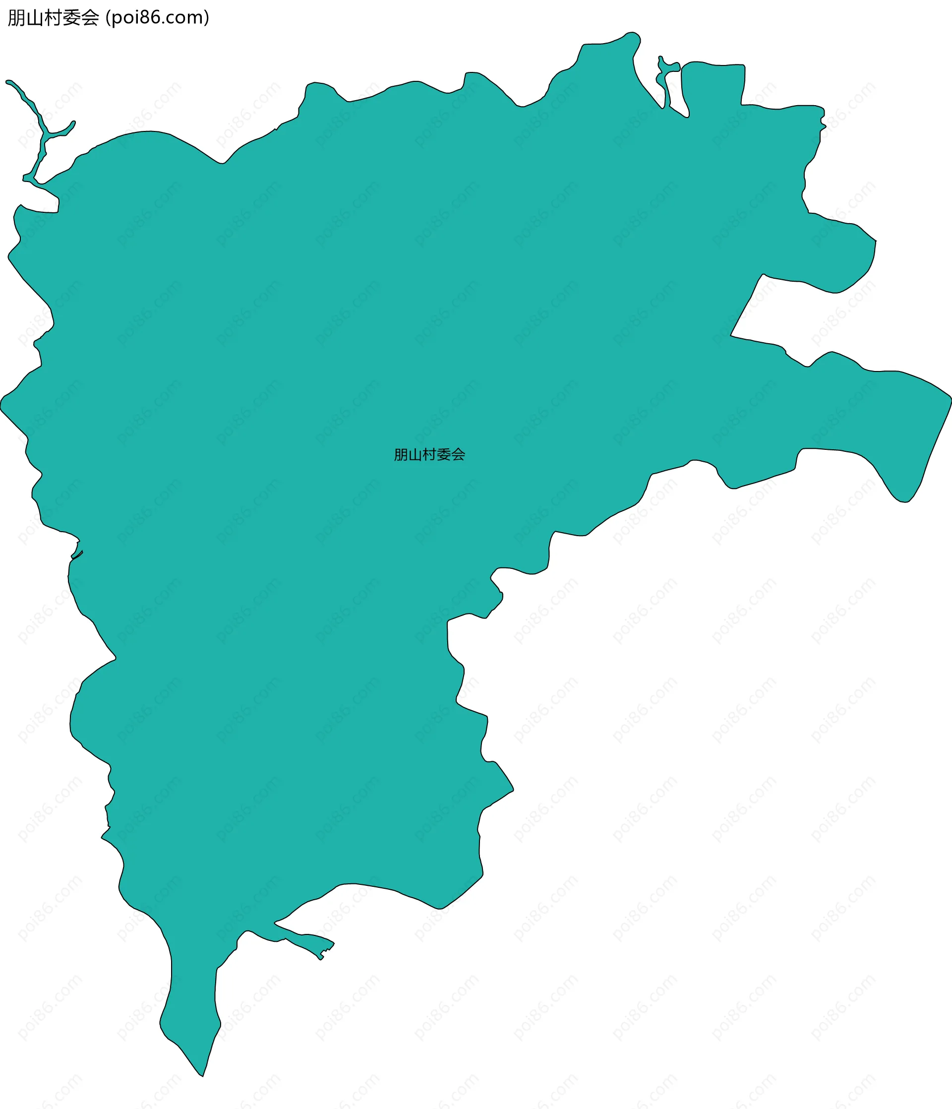 朋山村委会边界地图